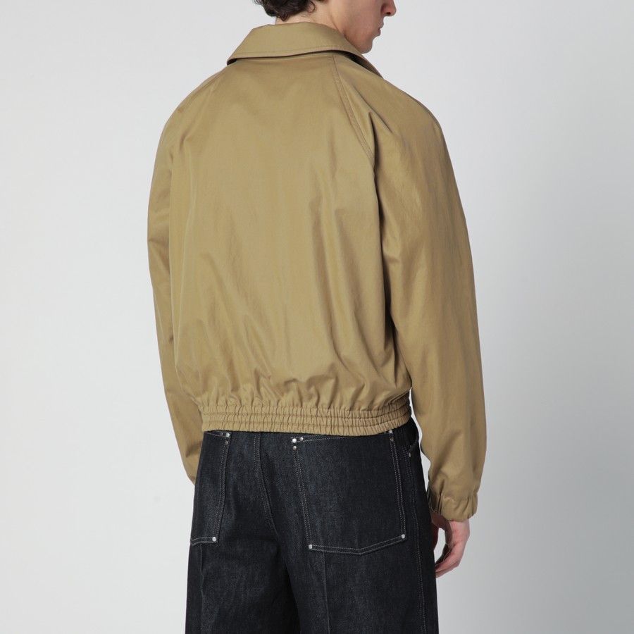 Dries Van Noten o1d2blof0226 Cotton Blend Zip-Up Jacket in Beige Size US L / EU 52-54 / 3 - 3 Thumbnail