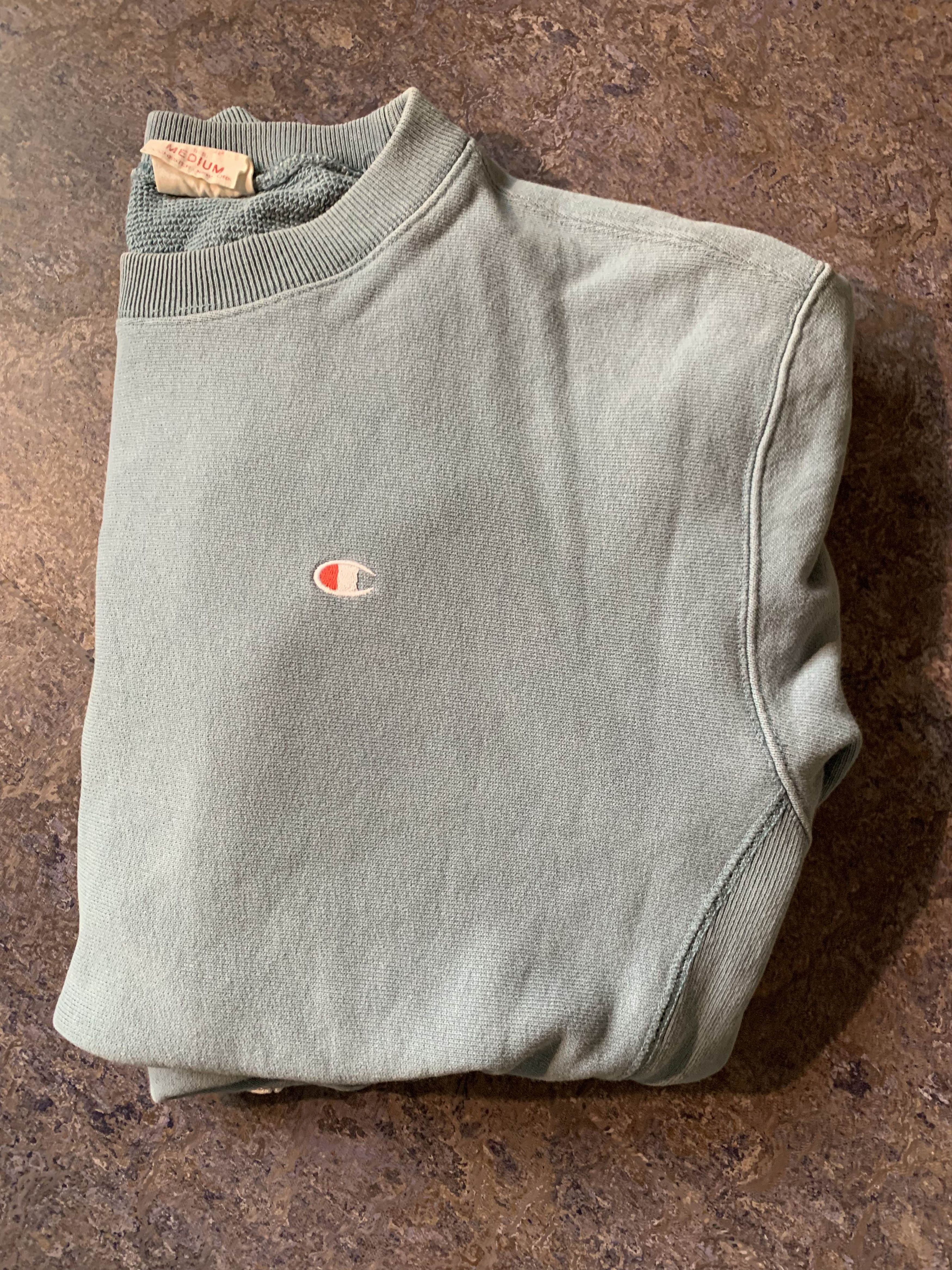 Champion Champion Reverse Weave OG Blue Green Long Sleeve Crew Neck Size US M / EU 48-50 / 2 - 1 Thumbnail