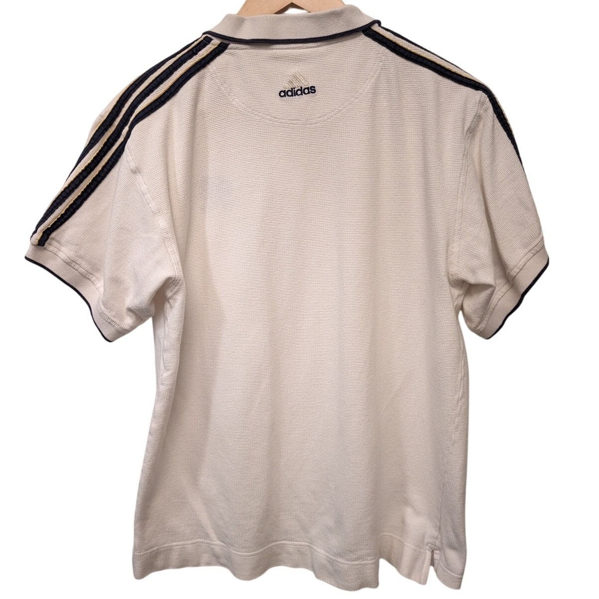 Adidas Vintage Adidas Notre Dame Irish Polo Shirt White Stripe Size US M / EU 48-50 / 2 - 2 Thumbnail