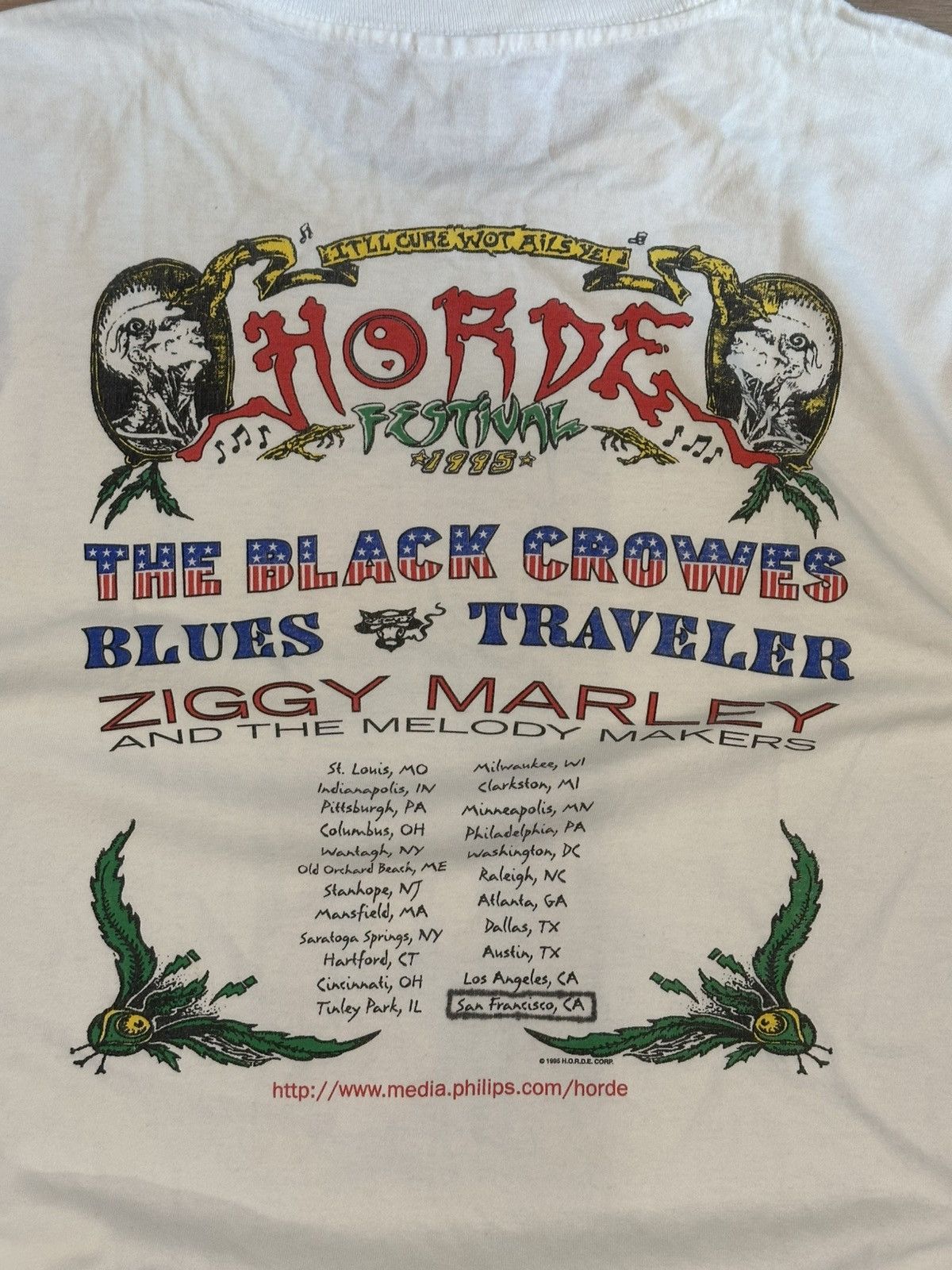 Band Tees Vintage 1995 The Shock Of Horde Festival Tee Size Large Size US L / EU 52-54 / 3 - 7 Thumbnail