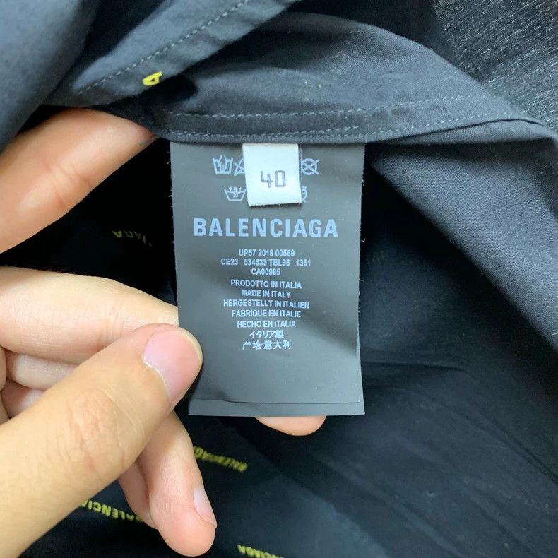 Balenciaga Balenciaga size 40 Black bullet screen full of Logo long-s Size US XXS / EU 40 - 7 Thumbnail