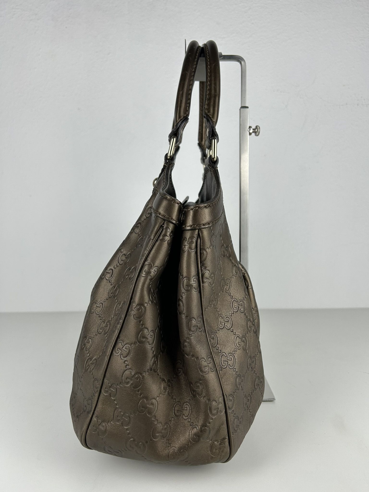 Gucci Gucci guccissima sukey medium size leather handbag Size ONE SIZE - 4 Thumbnail