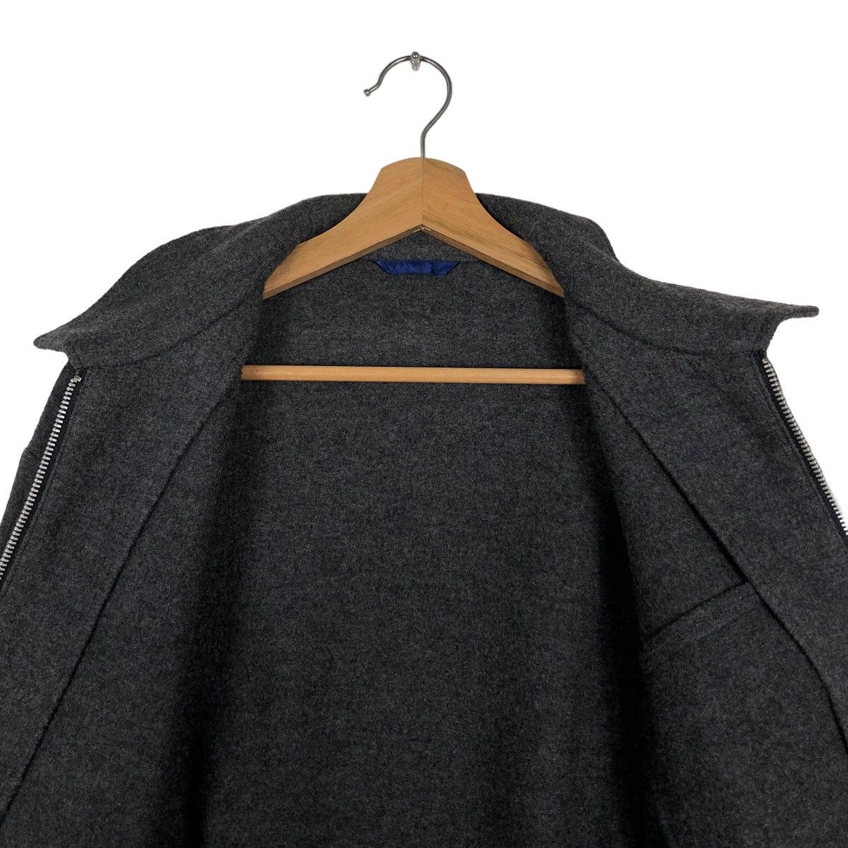 Issey Miyake 🔥Rich Grey - Vintage Wool Work Zipper Jacket Zephyr Japan Size US L / EU 52-54 / 3 - 10 Thumbnail