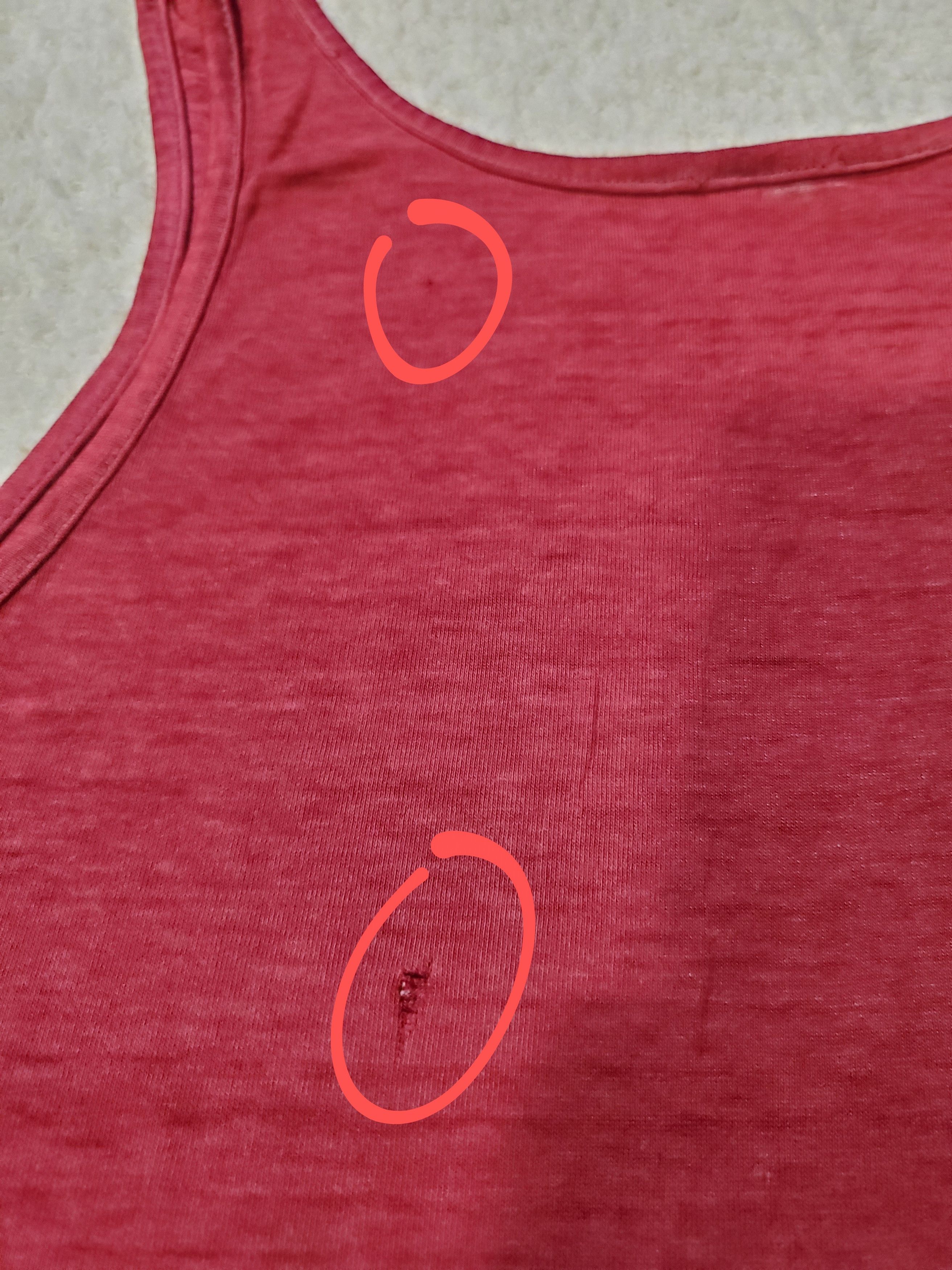 Nike × Vintage Vintage 80s nike tank top muscle maroon blue tag Size US L / EU 52-54 / 3 - 7 Thumbnail