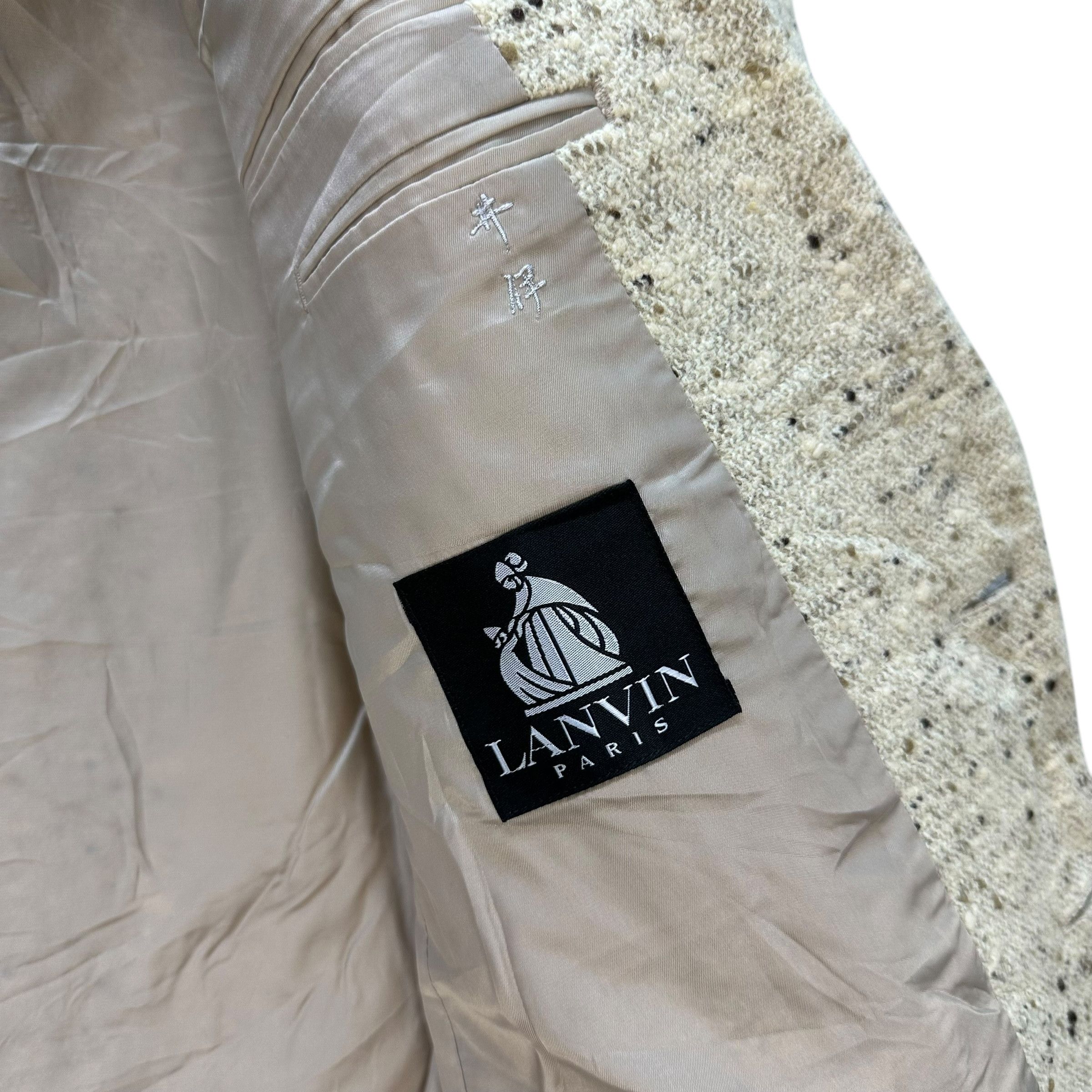 Lanvin 90s LANVIN PARIS Sandy Tailored Suit Jacket Blazer #A67-1610 Size 46R - 7 Thumbnail