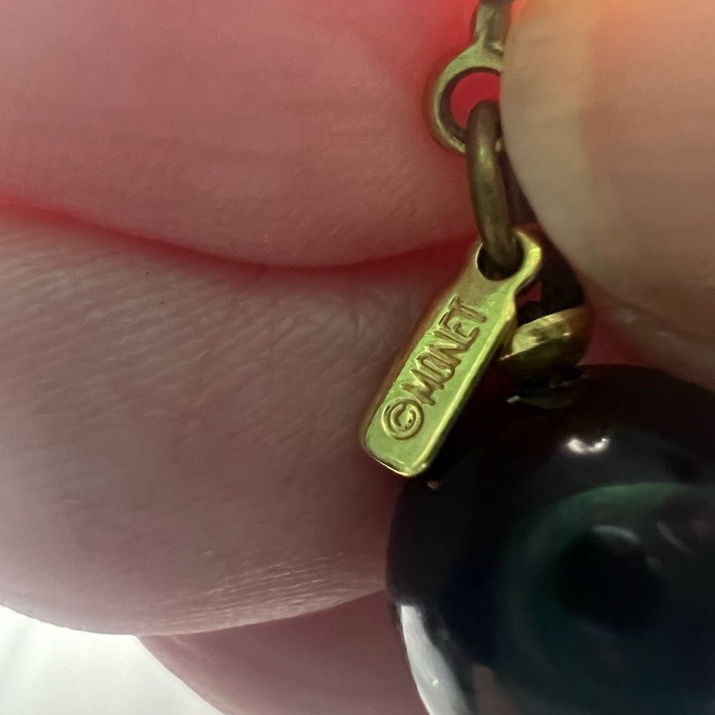 Monet Monet Vintage Black and Gold Beaded Signed Necklace Size ONE SIZE - 6 Thumbnail