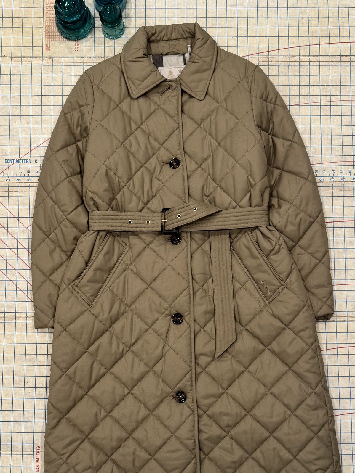 Barbour Barbour Cordelia Quilted Long Coat Women’s US Size 8 Beige Size M / US 6-8 / IT 42-44 - 2 Thumbnail
