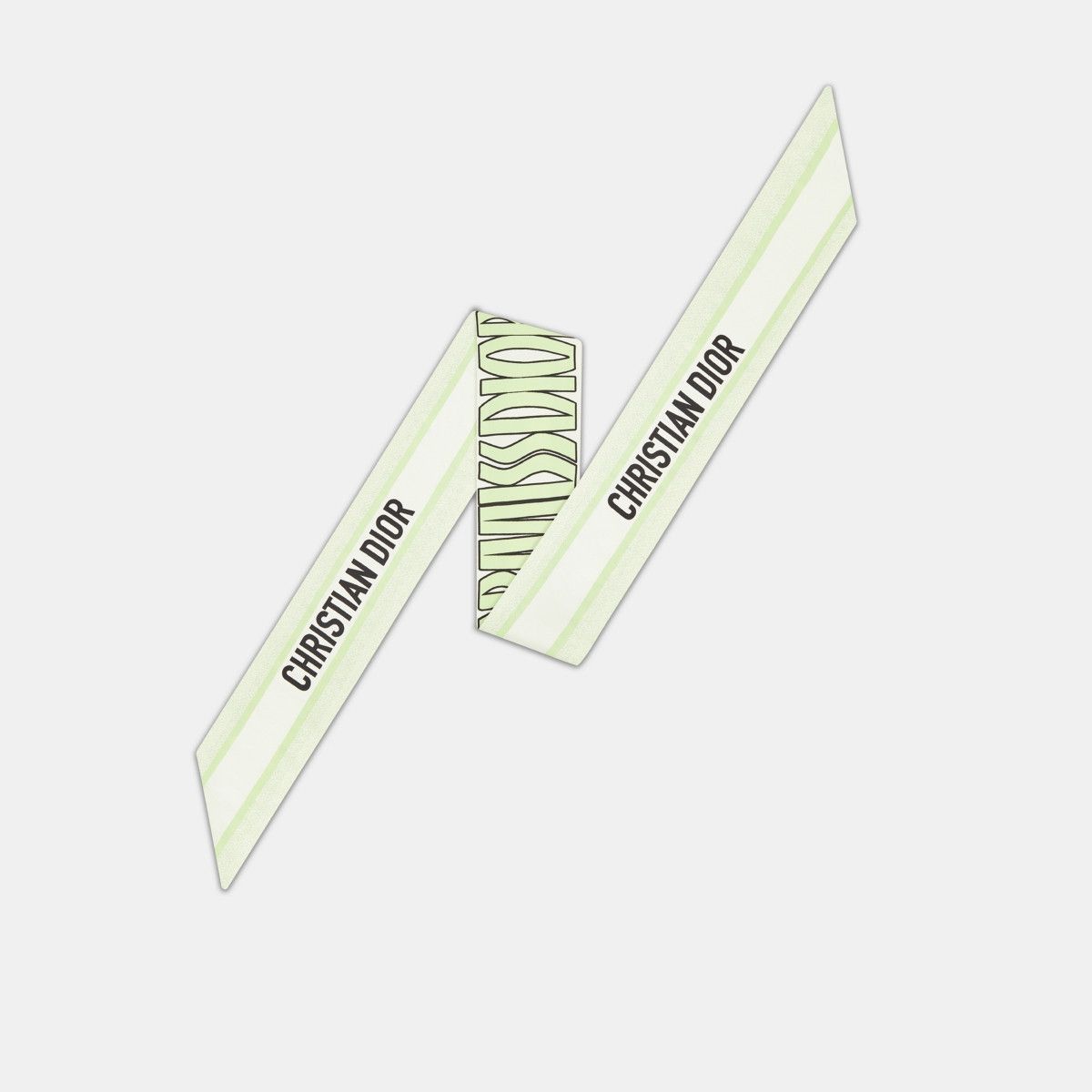 Dior o1bcso1str0226 Size:OS/Allover Mitzah Scarf in White/Green Size ONE SIZE - 3 Thumbnail