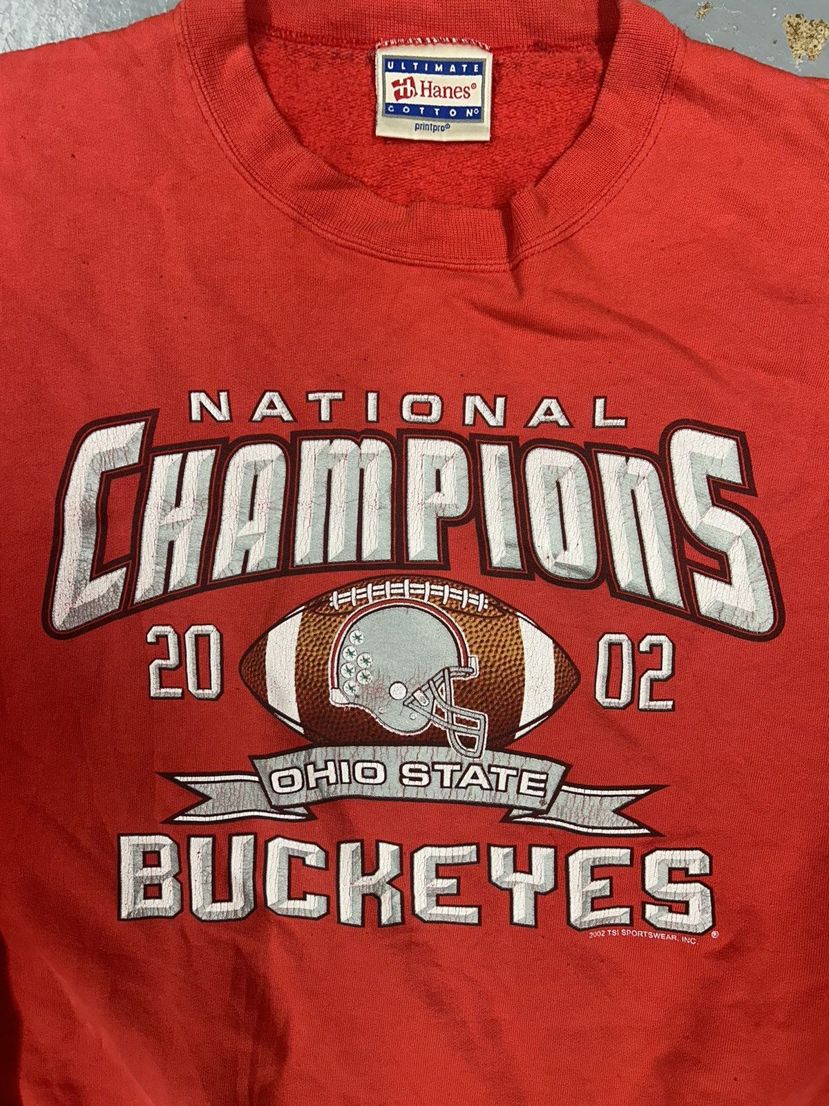 Vintage Crazy Vintage Y2K Red Ohio State Pullover Crewneck Sweater Size US XXL / EU 58 / 5 - 2 Thumbnail