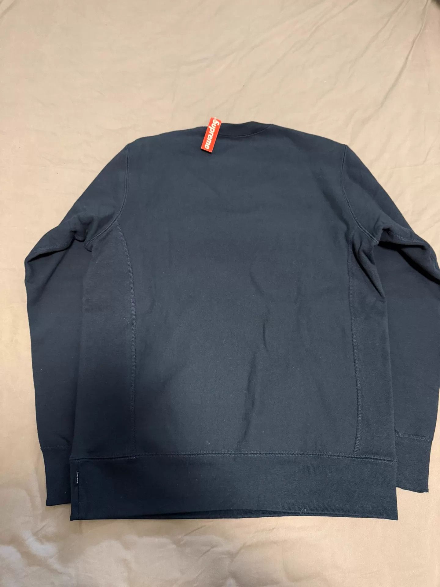 Supreme Supreme FW15 Red on Navy Box Logo Crewneck M Size US M / EU 48-50 / 2 - 6 Thumbnail