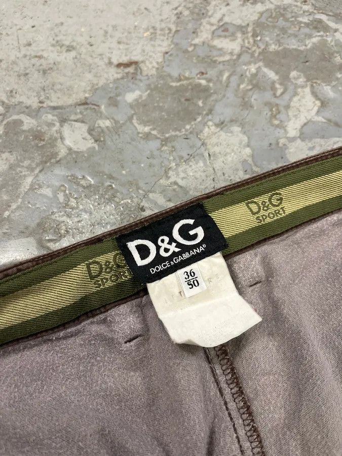 Dolce & Gabbana 2000s Dolce & Gabbana Baggy Brown Cargo Pants Size US 32 / EU 48 - 10 Thumbnail