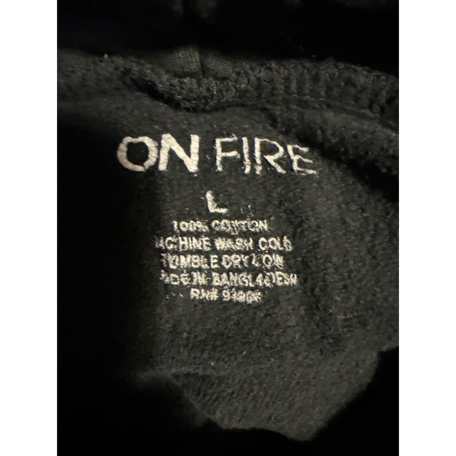 Kicks On Fire ON FIRE Black Sweatshirt High Neck WOMEN SIZE LARGE Varsity Size L / US 10 / IT 46 - 6 Thumbnail