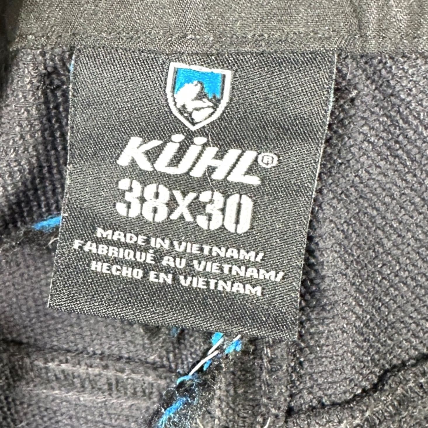 Vintage Kuhl Nylon Blend Pants Hiking Men 38X30 Black Flat Front Straight Travel Stretch Size US 38 / EU 54 - 3 Thumbnail