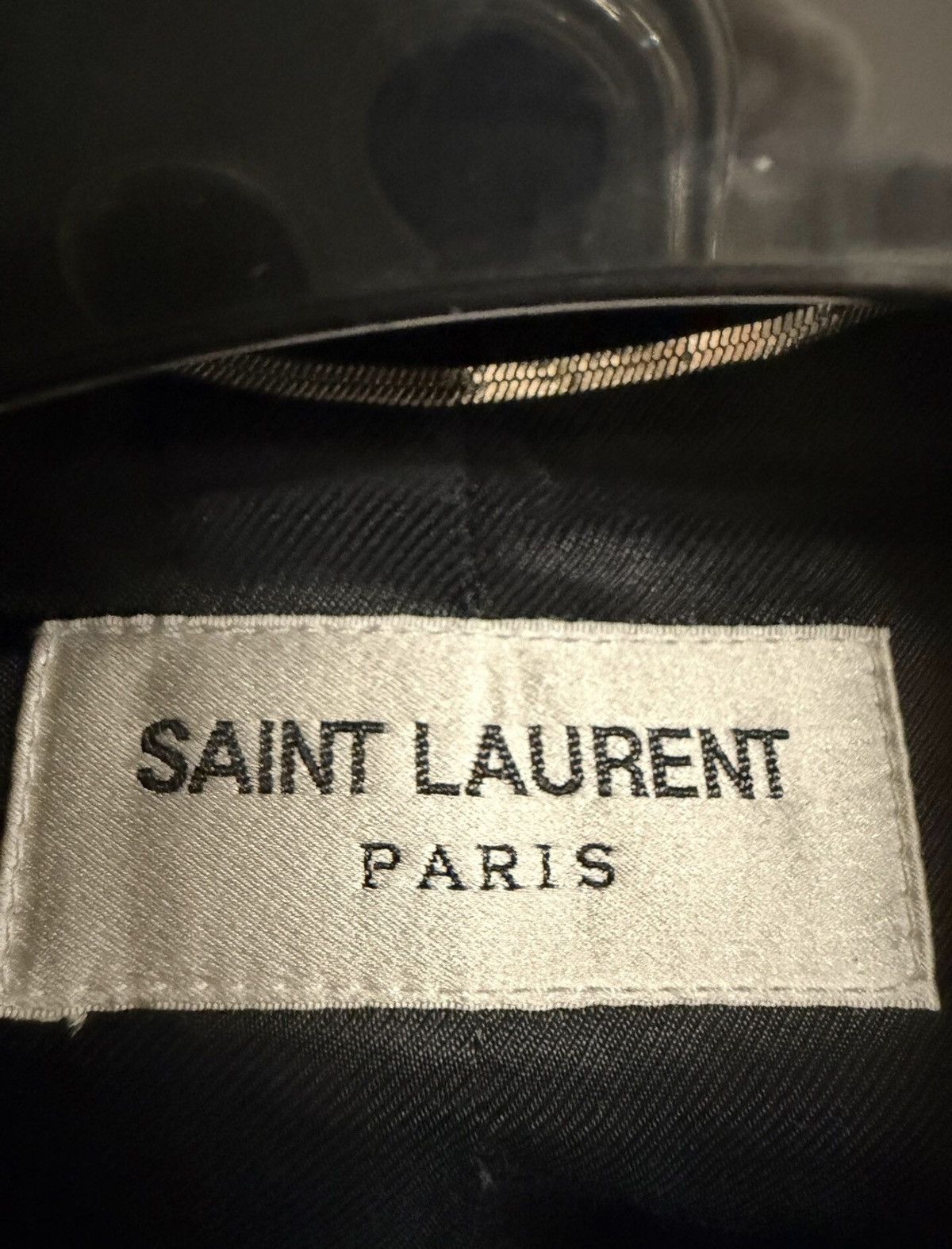 Saint Laurent Paris Saint Laurent Paris FW18 Checkered Leather Sleeve Teddy Size US S / EU 44-46 / 1 - 3 Thumbnail