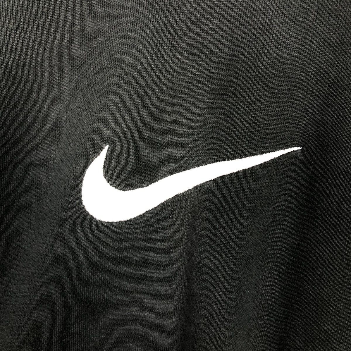 Nike 📌Rich Black Vintage Sweatshirt Nike Big Swoosh Size US M / EU 48-50 / 2 - 13 Thumbnail