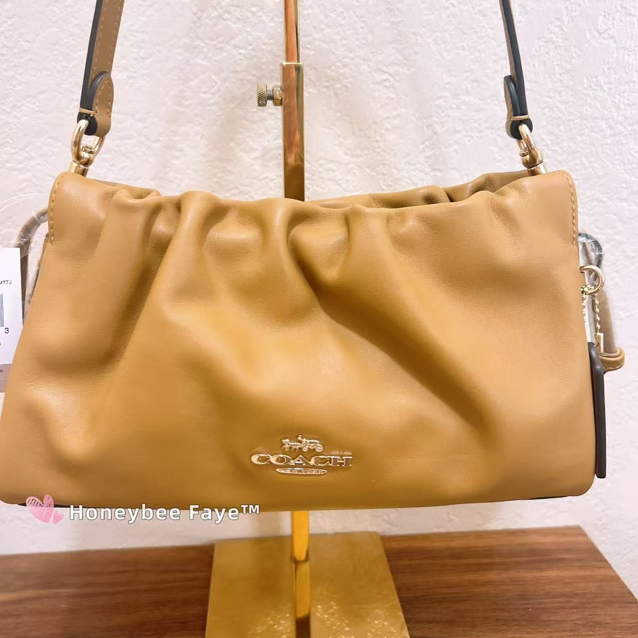 Coach Faye Shoulder Bag With Ruching CV529 Size ONE SIZE - 2 Thumbnail