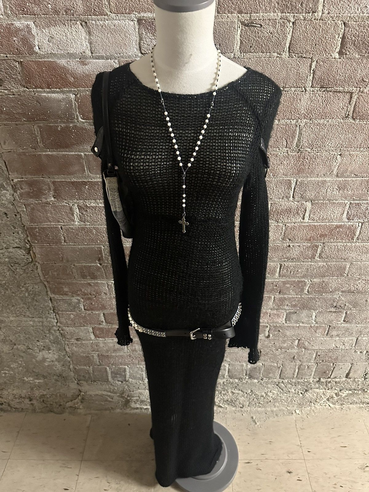 Lip Service 2001 Lip Service “Sex Gang” Mohair Maxi Dress Rare Size S / US 4 / IT 40 - 7 Thumbnail