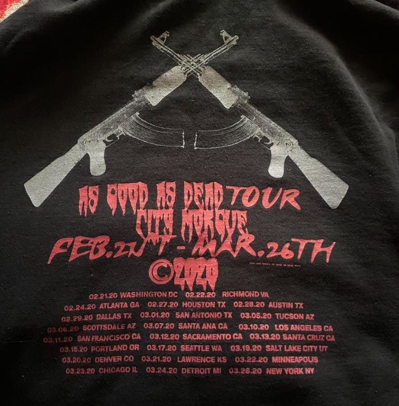 image of City Morgue As Good As Dead Tour 2020 Hoodie in Black, Men's (Size Large)