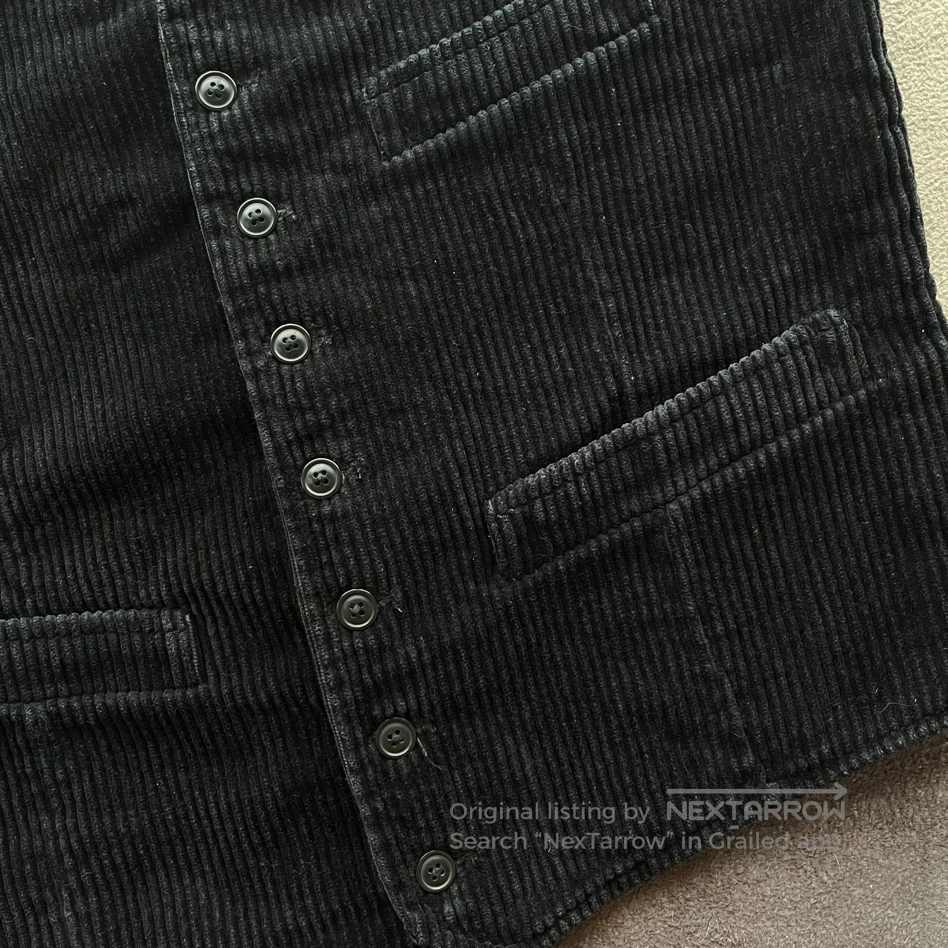 Denim & Supply Ralph Lauren Ralph Lauren Denim Supply Black Corduroy Vest. Size US S / EU 44-46 / 1 - 5 Thumbnail
