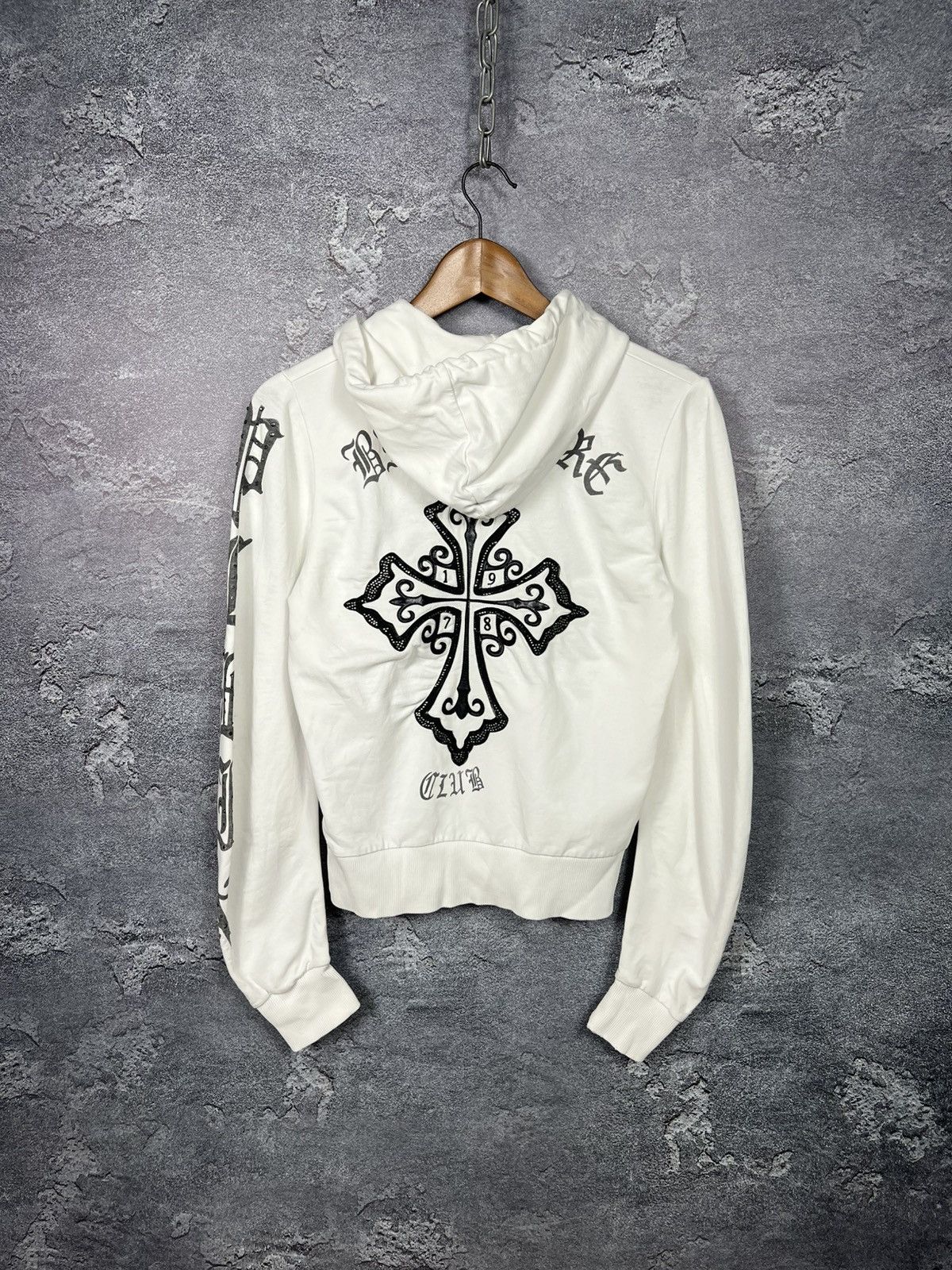 Philipp Plein Vintage Philipp Plein Zip Hoodie With Cross Chrome Style Size M / US 6-8 / IT 42-44 - 1 Thumbnail
