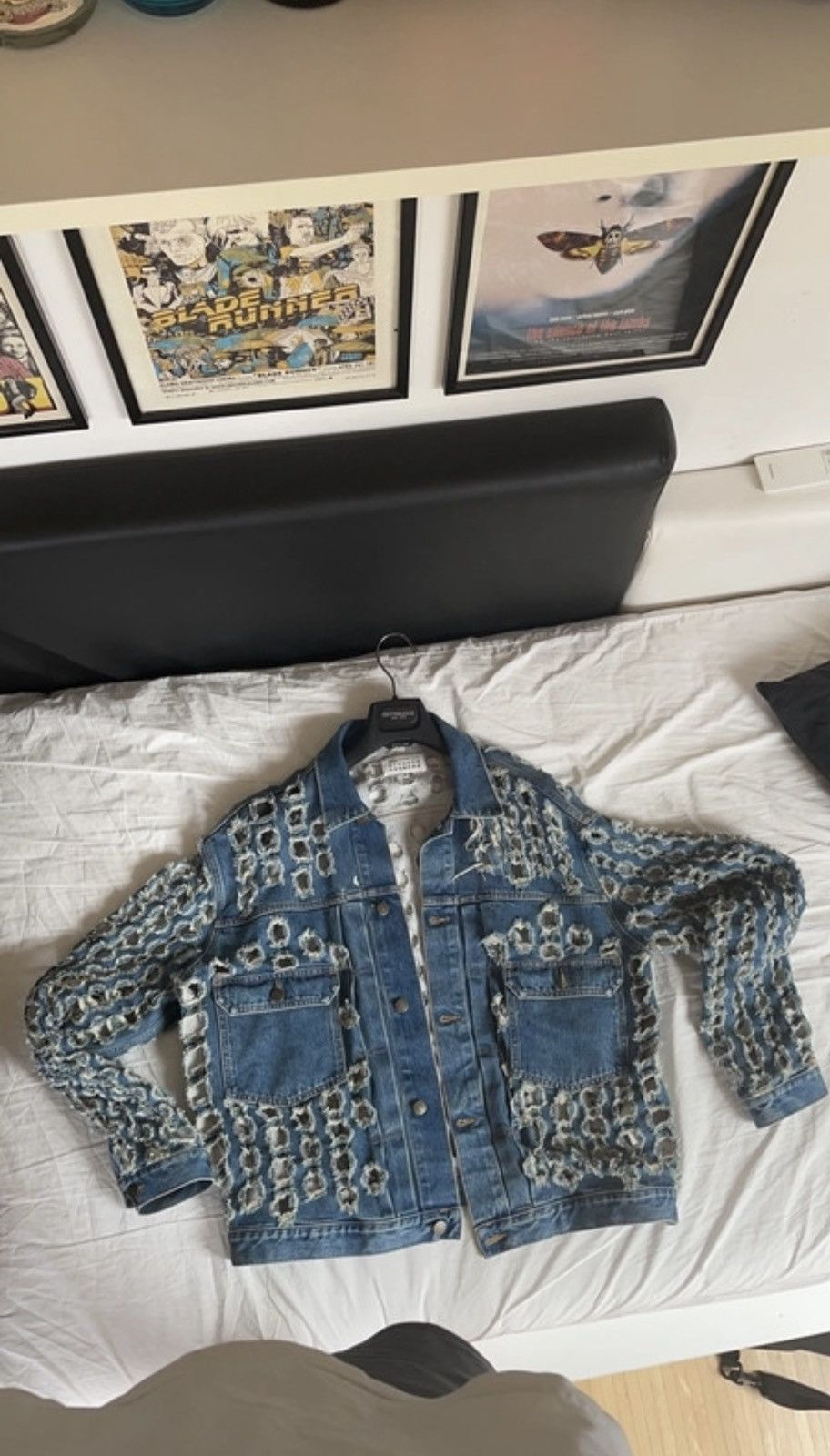 image of Maison Margiela Denim Jacket in Blue Jean, Men's (Size XL)