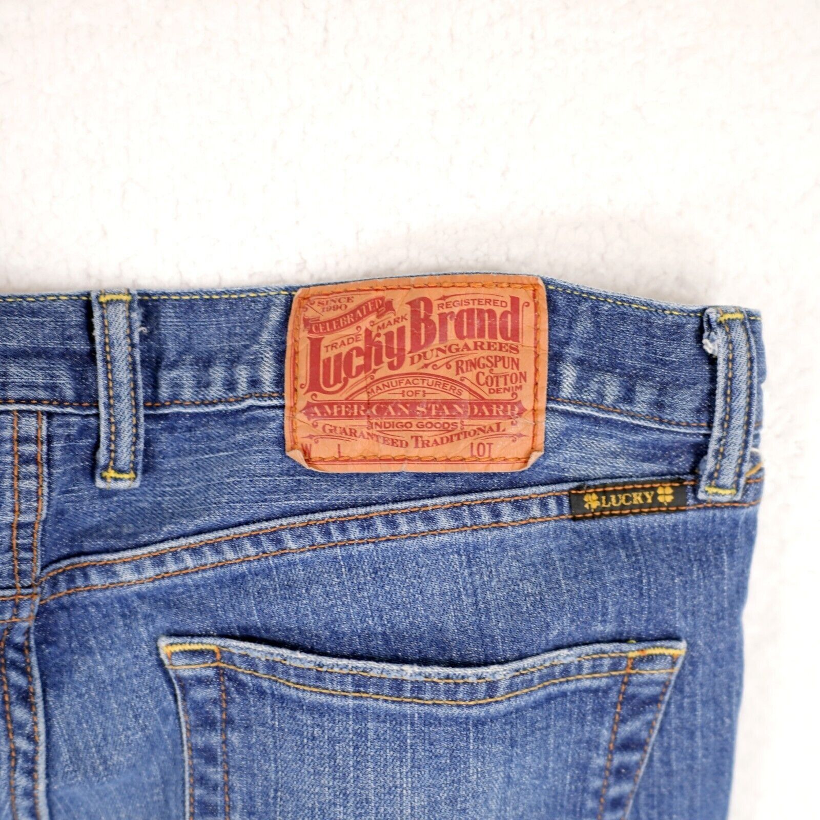 Lucky Brand Lucky Brand Blue Stone Hipster Wash Mid Rise Denim Jeans 35/ Size US 35 - 8 Thumbnail