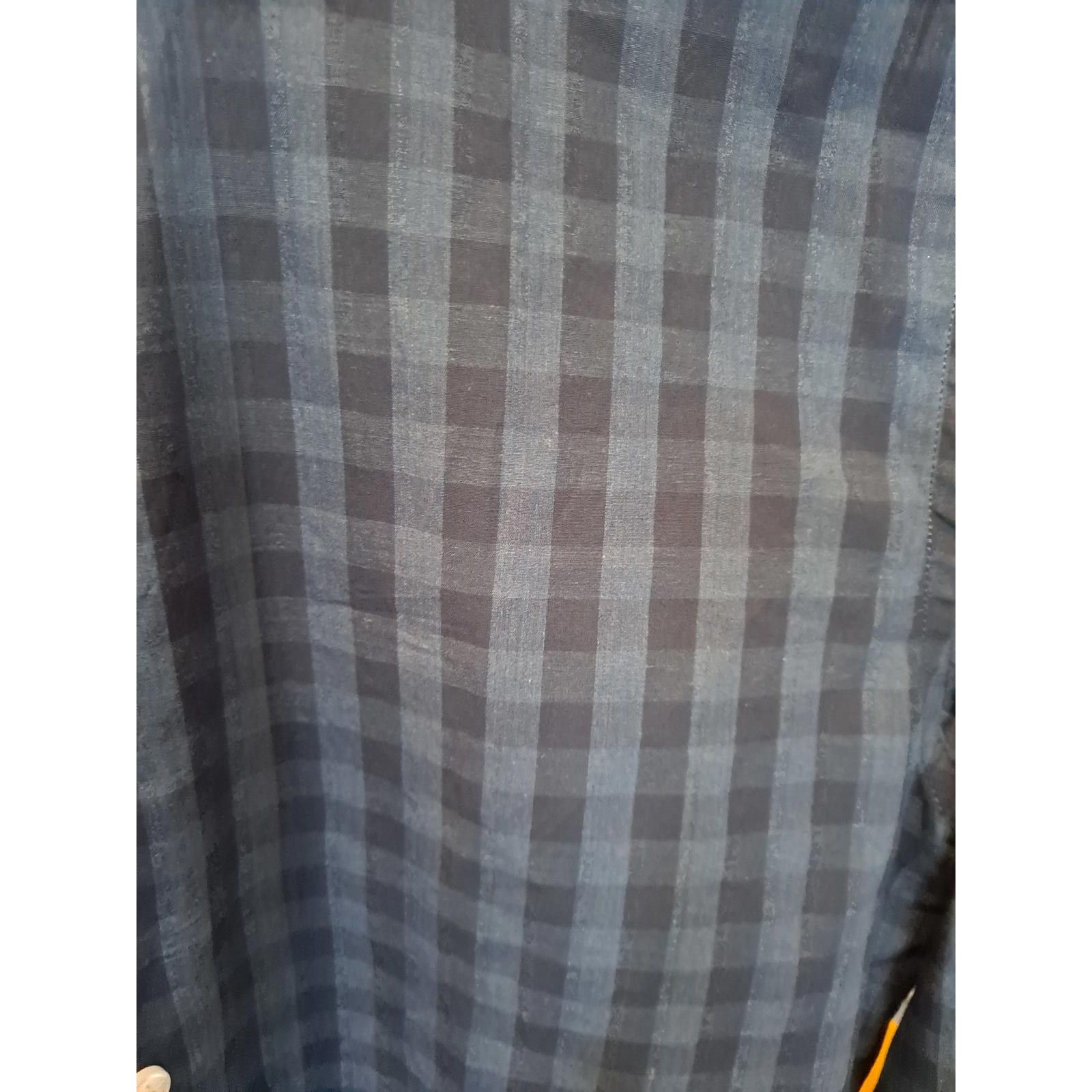 Other Under 5'10" (U-510) Light Weight 2 Tone Blue Check Button Dw Size US XS / EU 42 / 0 - 2 Thumbnail