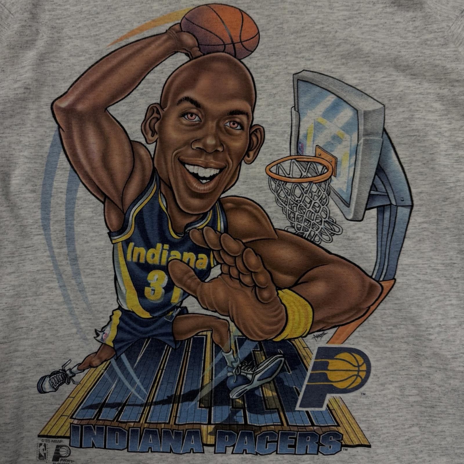 Salomon 90s Reggie Miller Indiana Pacers Salem -- L -- Size US L / EU 52-54 / 3 - 2 Thumbnail