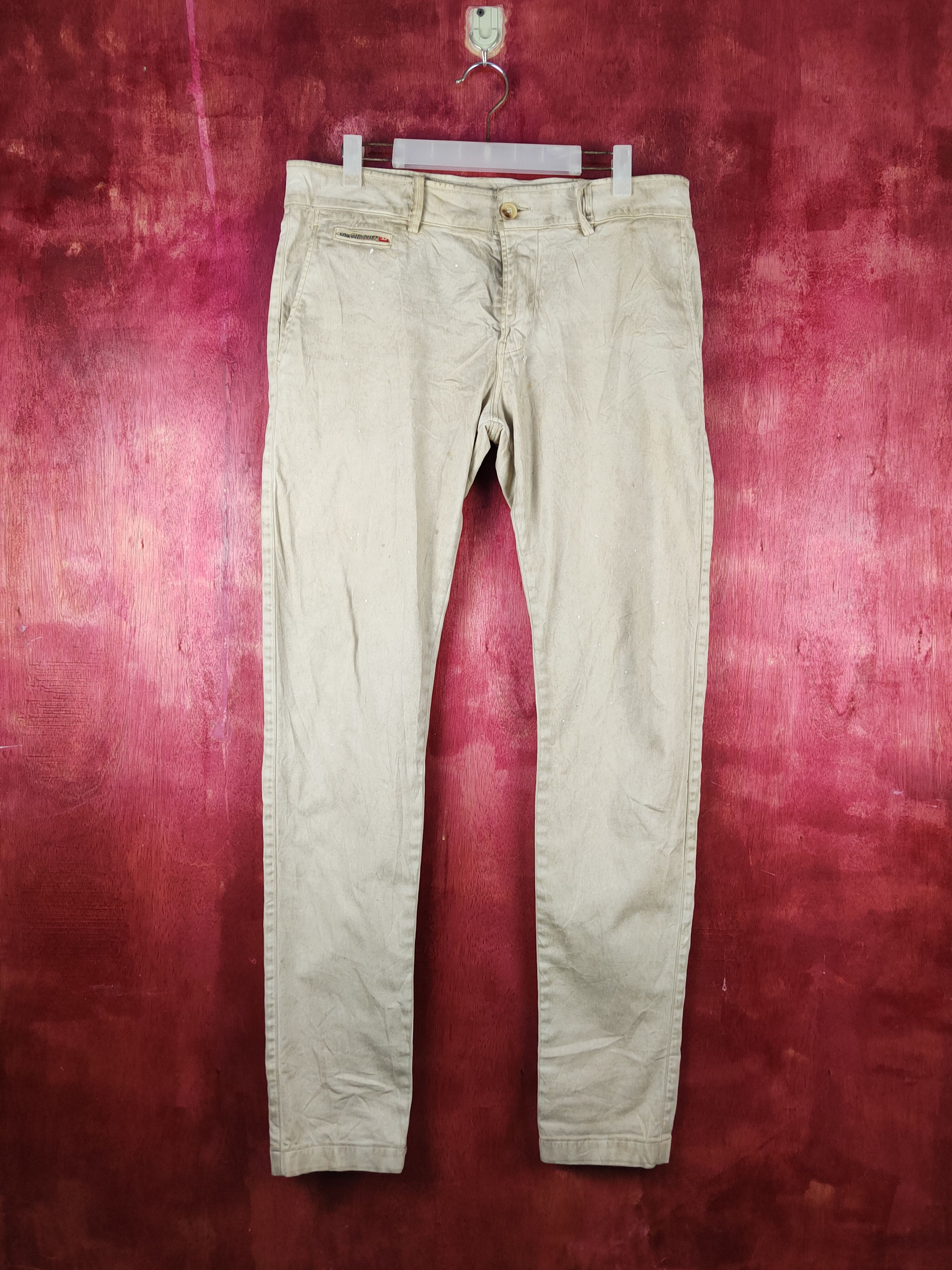 Diesel Diesel Beige Multipocket Casual Pants #S1576 Size US 31 - 1 Thumbnail