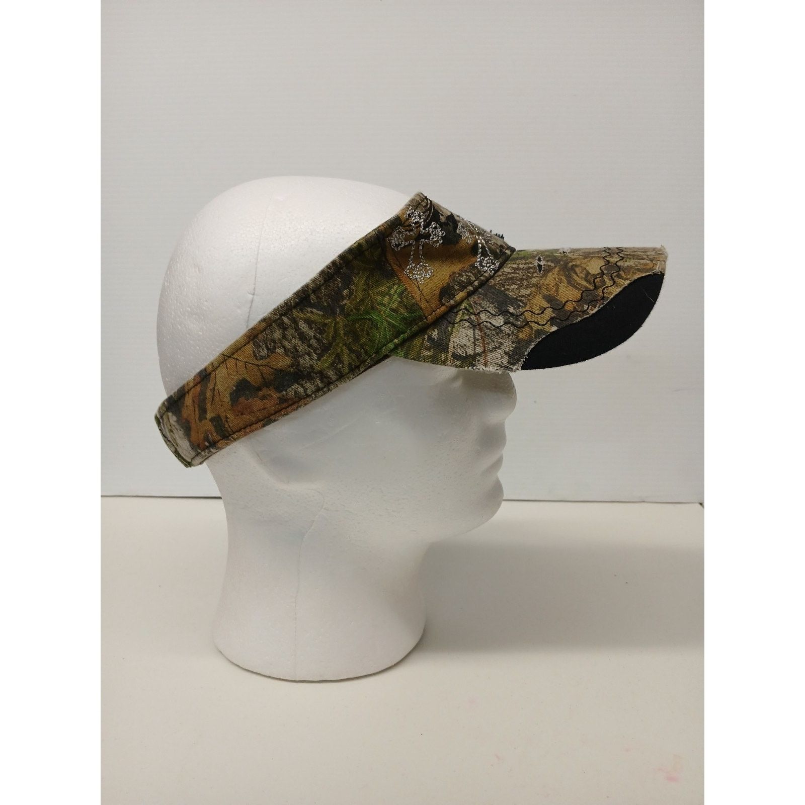 Mossy Oaks Mossy Oak (OSFM) Women's Camoflauge Velcrow Strap Visor Size ONE SIZE - 3 Thumbnail