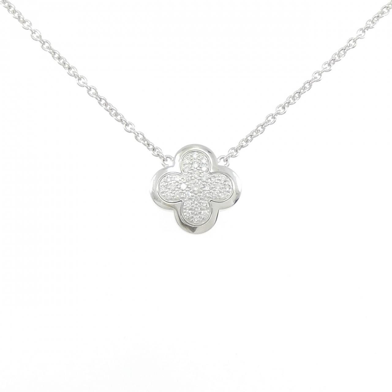 Van Cleef & Arpels Van Cleef & Arpels Van Cleef & Arpels Alhambra 750 White Gold Diamond Necklace Precious Metal Necklace VCARA39400 DUTY FREE for USA Size ONE SIZE - 1 Thumbnail