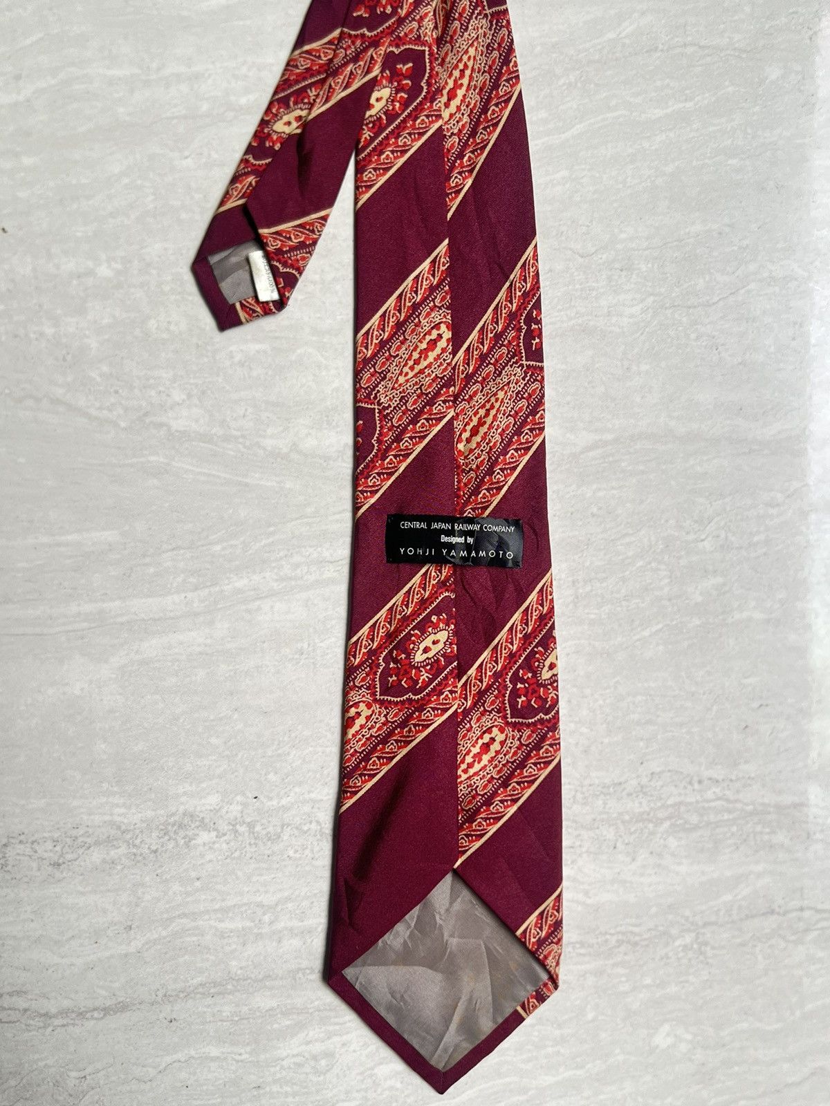 Yohji Yamamoto YOHJI YAMAMOTO Central Japan Railway Company Tie Size ONE SIZE - 1 Thumbnail