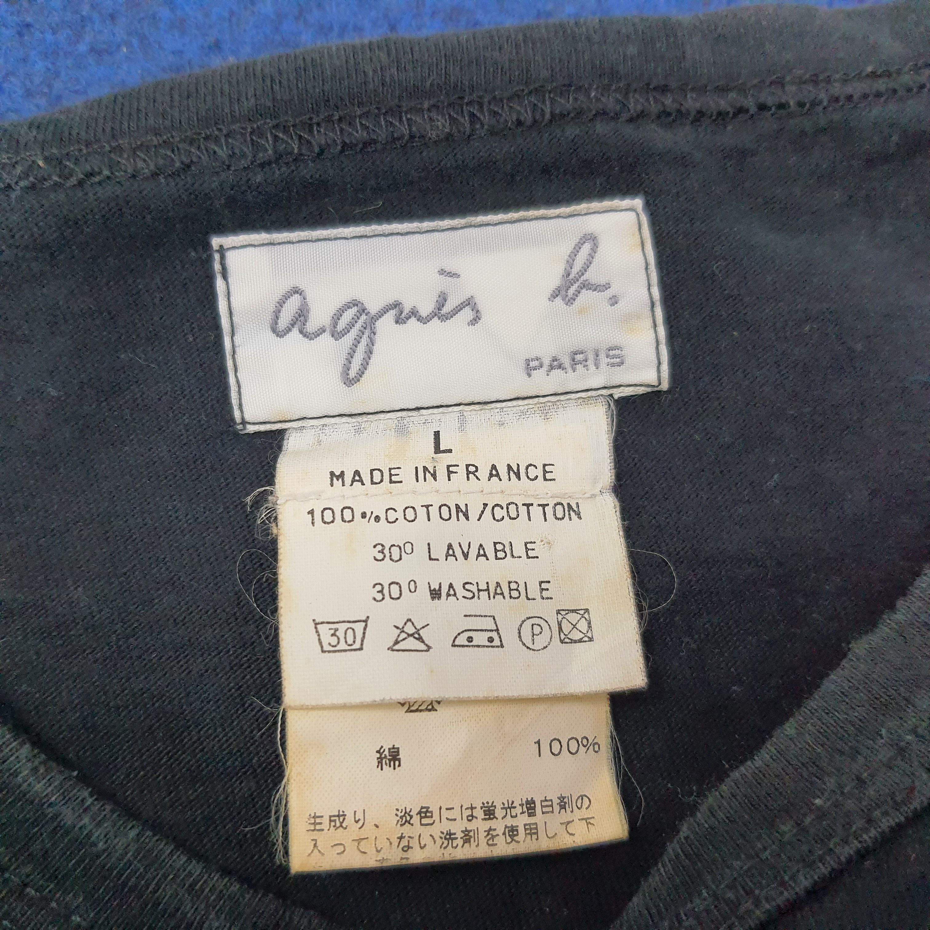 agnes b. Vintage Agnes B. Homme Paris made in France Tshirt C223N69 Size US M / EU 48-50 / 2 - 4 Thumbnail