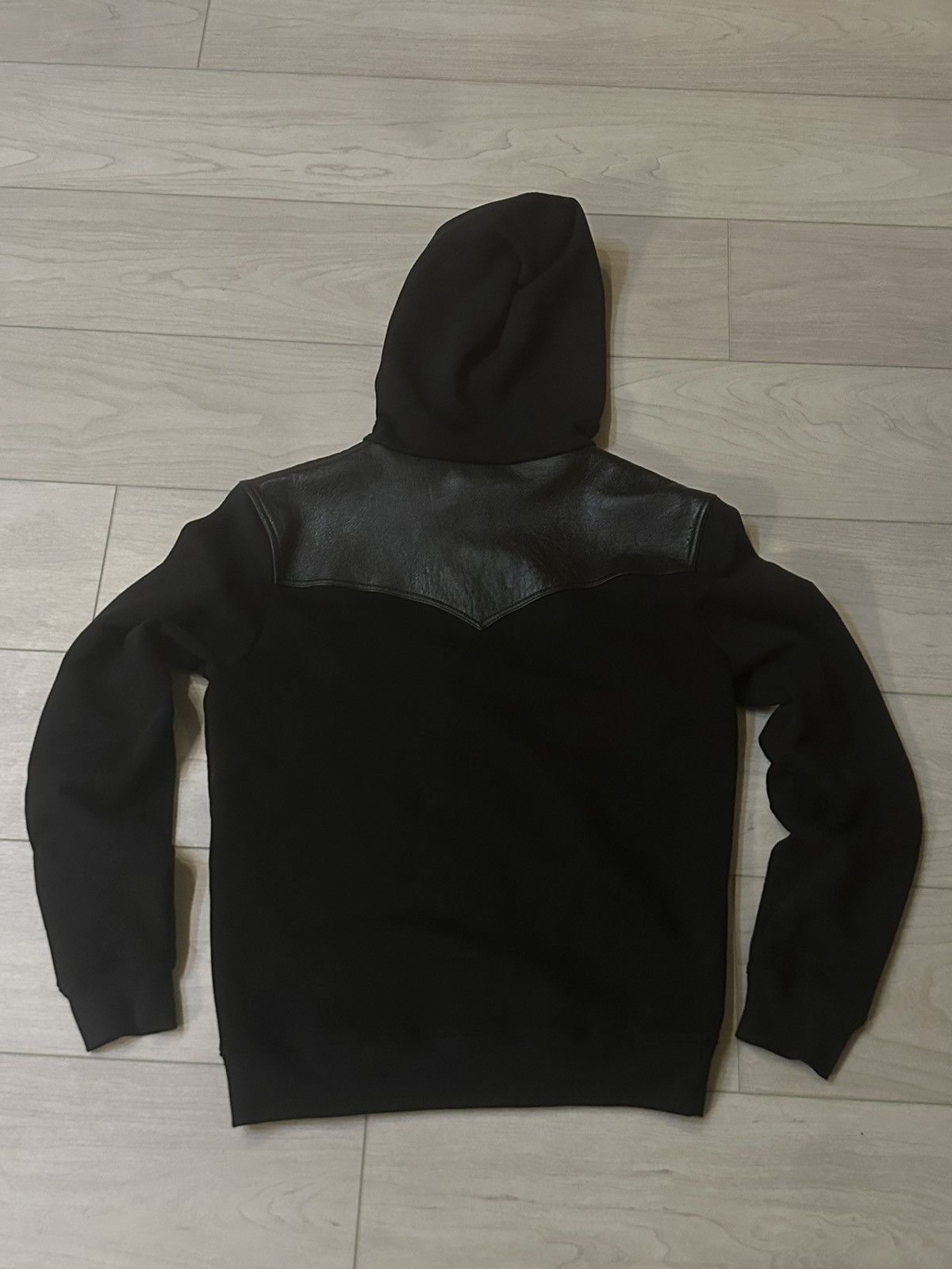 Designer × Saint Laurent Paris Saint Laurent Paris “Leather Shoulder Pad Hoodie” Size US S / EU 44-46 / 1 - 2 Thumbnail