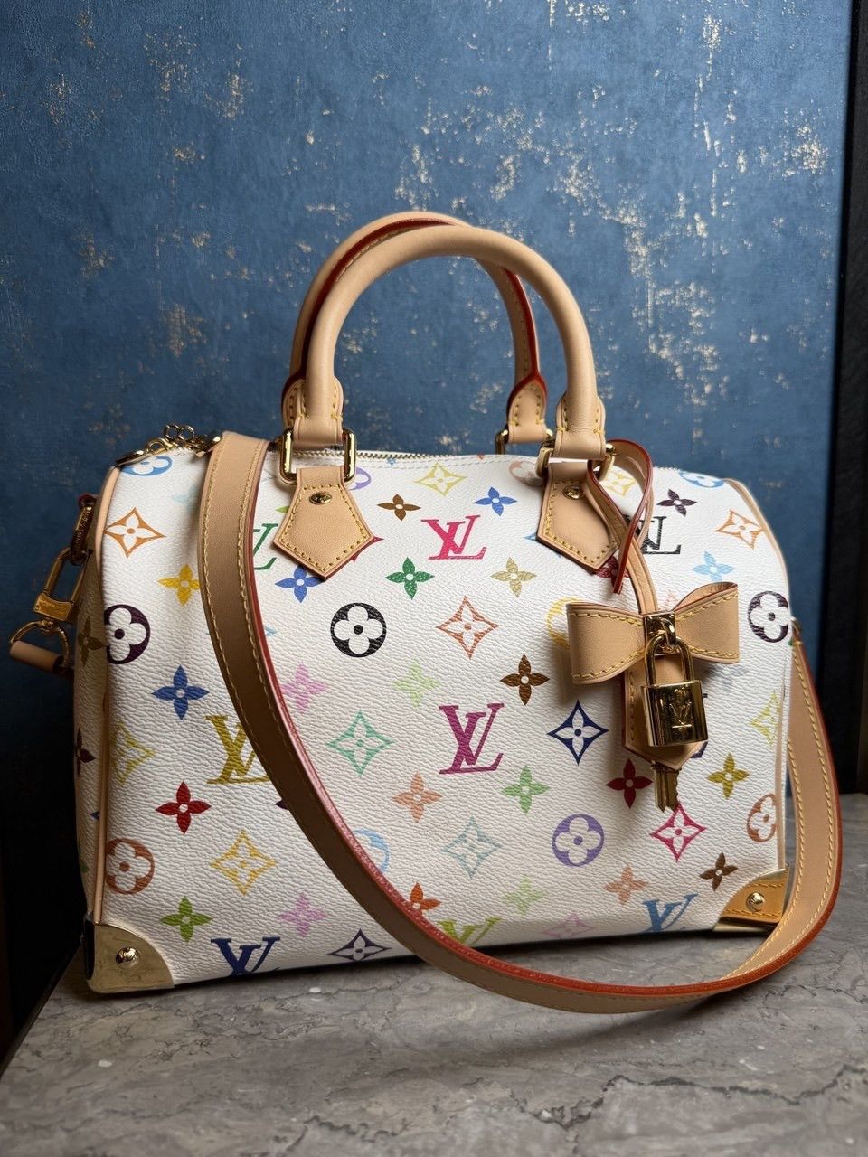Louis Vuitton × Takashi Murakami Louis Vuitton Monogram Multicolore Speedy Size ONE SIZE - 1 Thumbnail