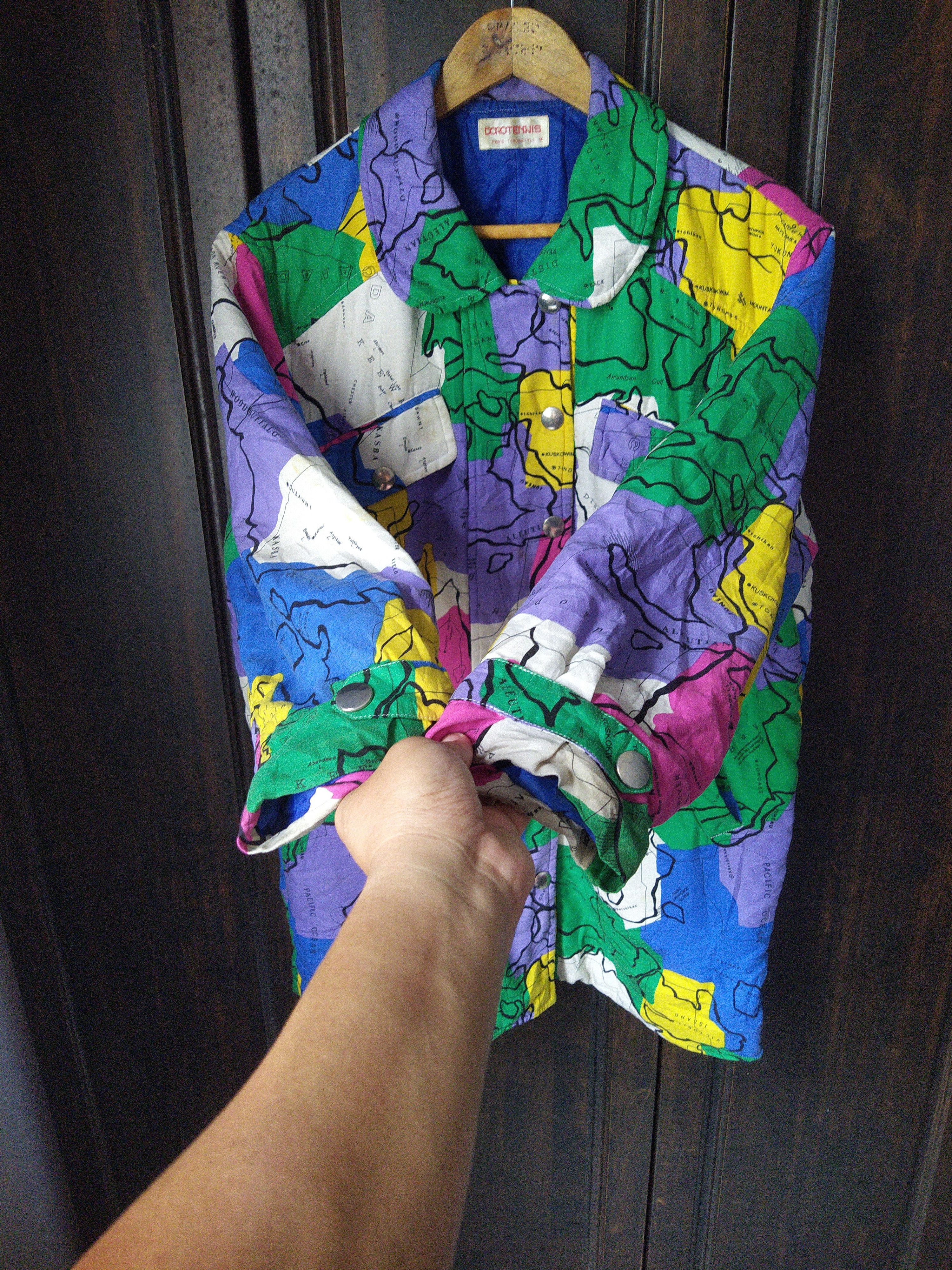 Japanese Brand Rare 90s Dorotennis Paris Abstract Multi Colorblock Jacket Size US M / EU 48-50 / 2 - 6 Thumbnail