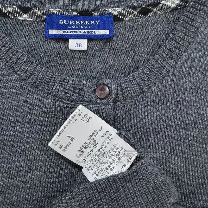Burberry Burberry Gray Wool Long Sleeve Cardigan for Women. Size M / US 6-8 / IT 42-44 - 6 Thumbnail