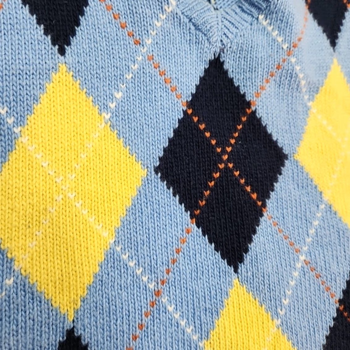 Polo Ralph Lauren Polo Ralph Lauren Vest Mens X-large Sky Blue Cashmere Cotton Knit Argyle Golf Pastel Outfit Ready Casual Size US XL / EU 56 / 4 - 4 Thumbnail