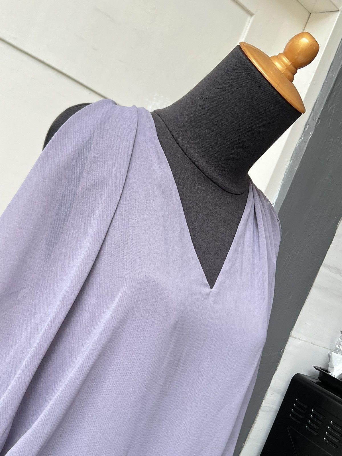 Acne Studios ACNE Purple Midi Dress Size S / US 4 / IT 40 - 17 Thumbnail