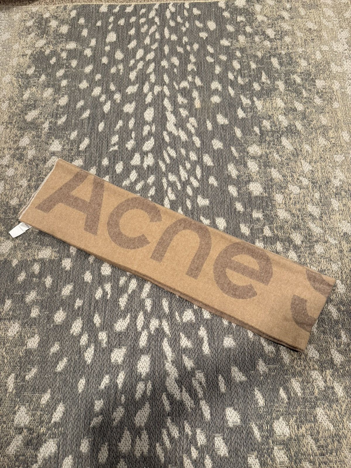 Acne Studios Acne Studios Logo Jacquard Scarf Size ONE SIZE - 1 Thumbnail