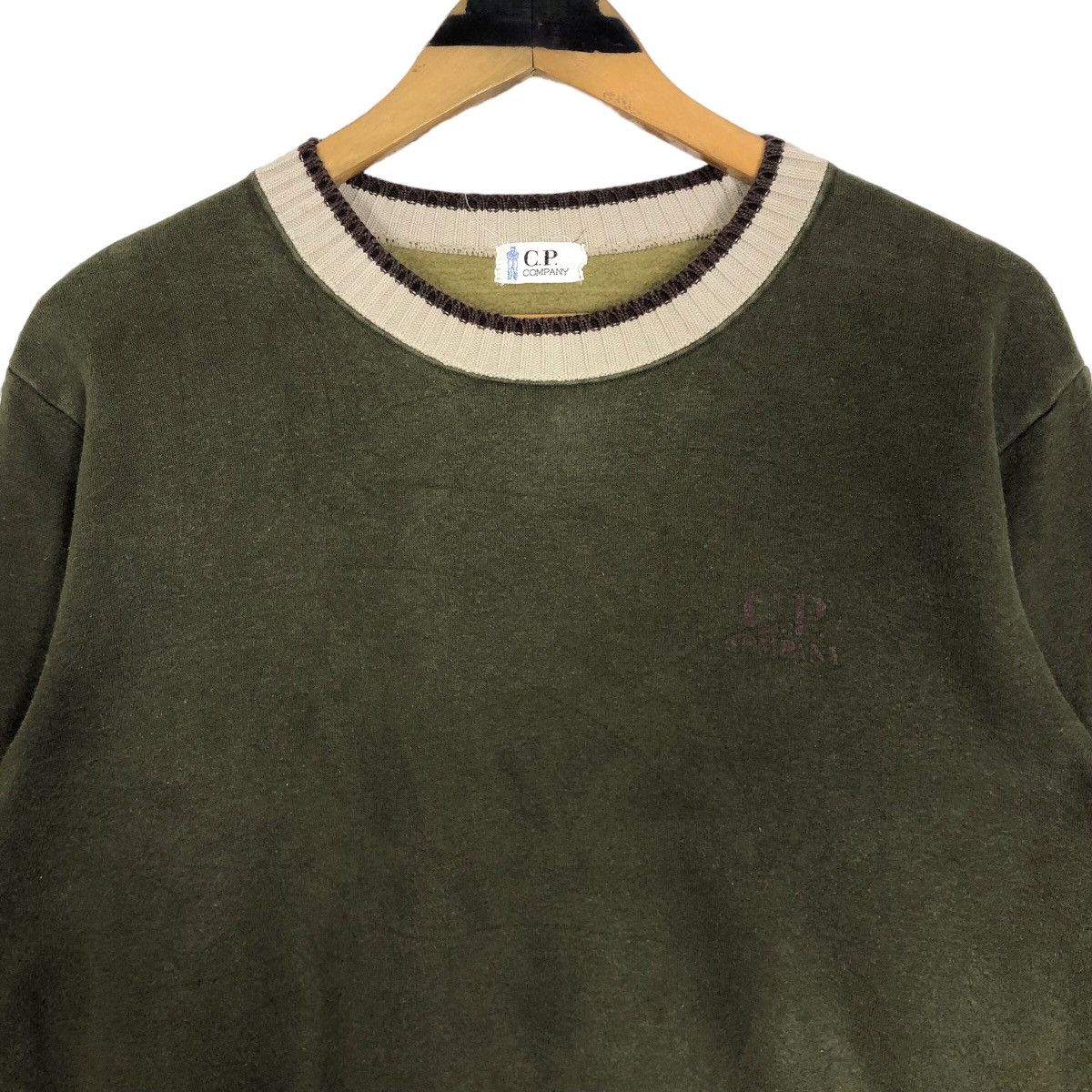 C.P. Company Vintage 90s C.P. Company Crewneck Ringer Sweatshirt Big Logo Size M / US 6-8 / IT 42-44 - 6 Thumbnail