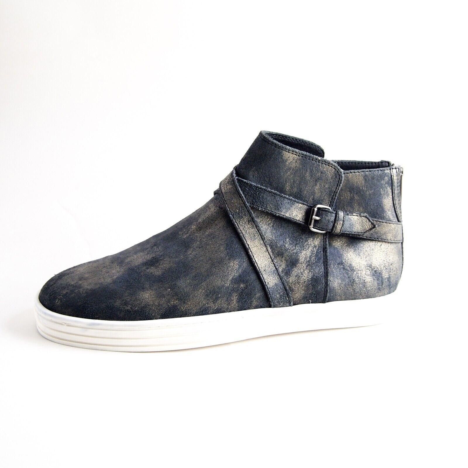Hogan Hogan Rebel Boots Sneakers Blue Gold Suede US 9 EU 39 Size US 9 / IT 39 - 1 Thumbnail