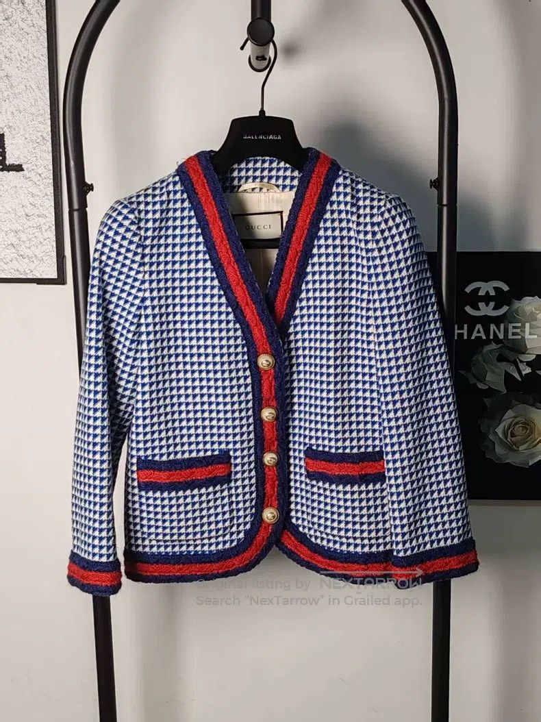 Gucci gucci Thousand-bird check small fragrant style coat Size XS / US 0-2 / IT 36-38 - 1 Thumbnail