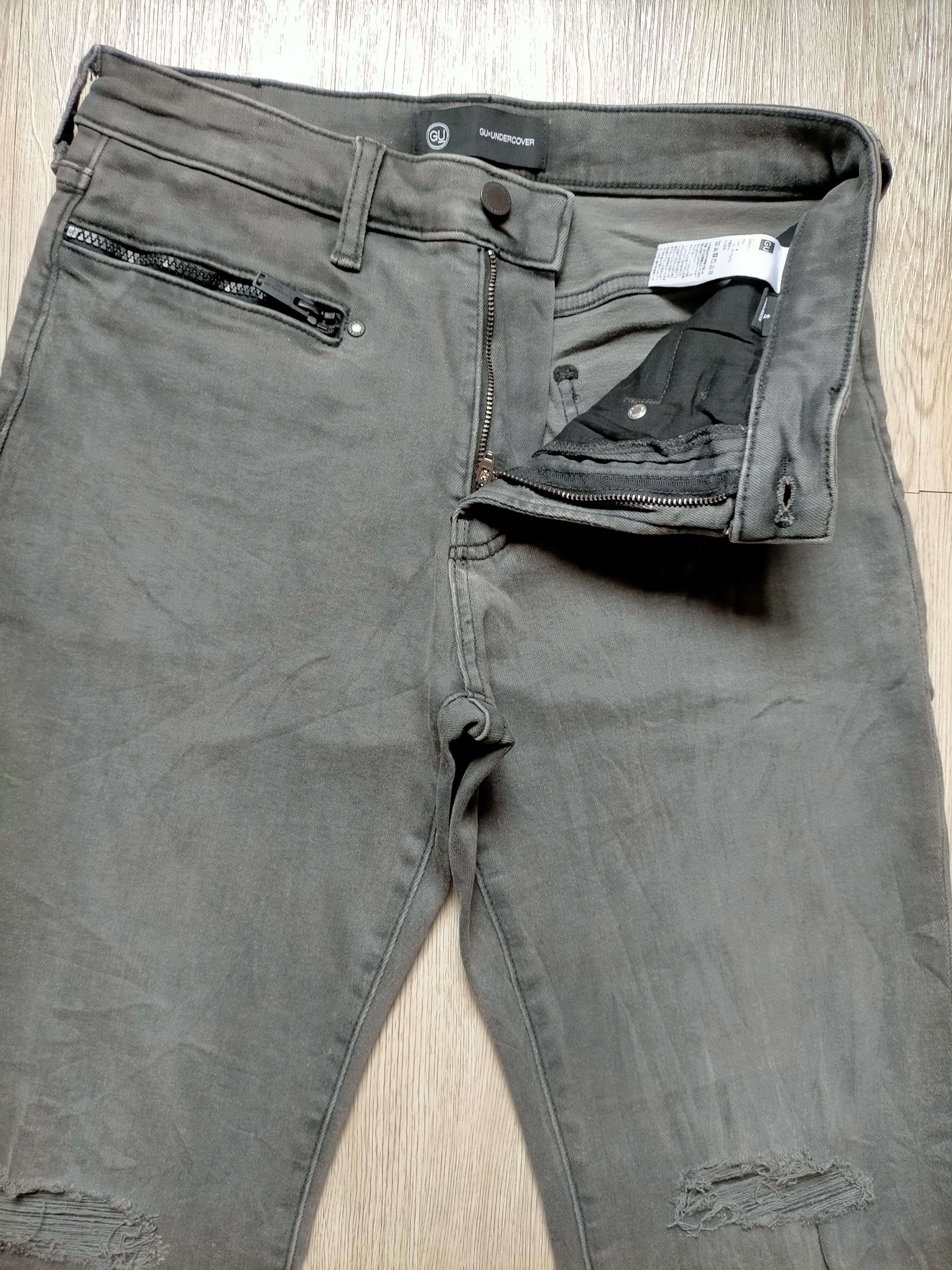 GU × Undercover Gu x Undercover Stretch Black Denim Size US 29 - 6 Thumbnail