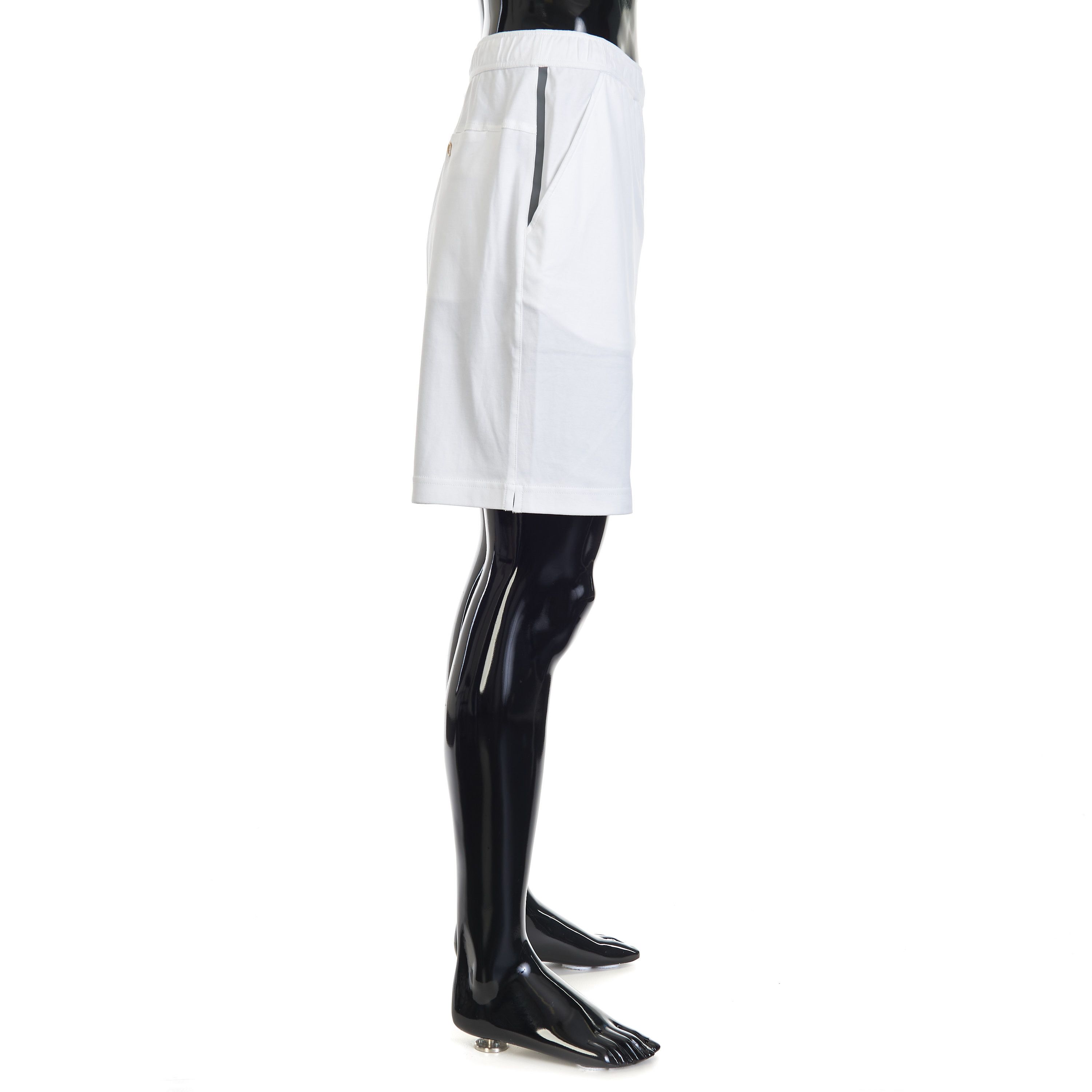 Brunello Cucinelli White Comfort Cotton Bermuda Shorts - Logo Size L Size US 34 / EU 50 - 5 Thumbnail