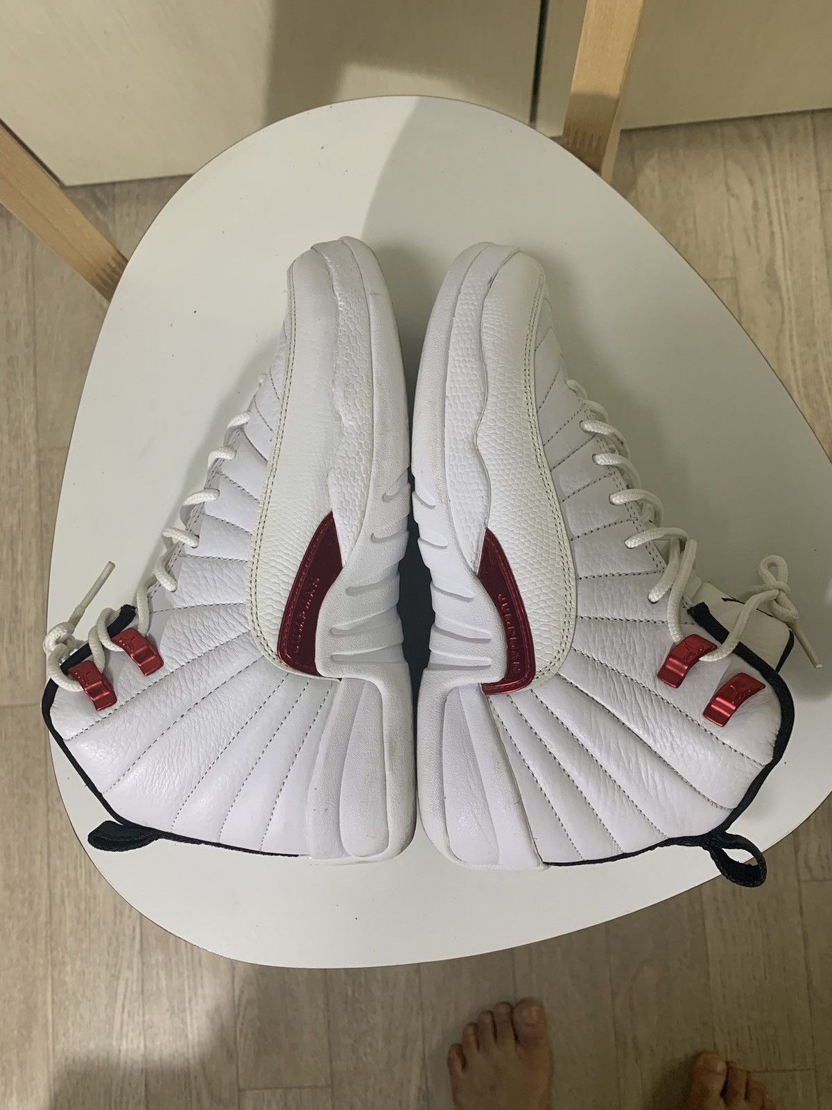 Nike Nike Air Jordan 12 Retro Twist White Red Size 5.5 Size US 5.5 / EU 38 - 8 Thumbnail