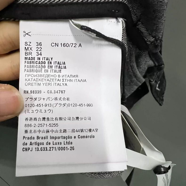 Prada Prada Size 36 Triangle logo denim shirt size 36 2502-Nexta Size US XXS / EU 40 - 6 Thumbnail