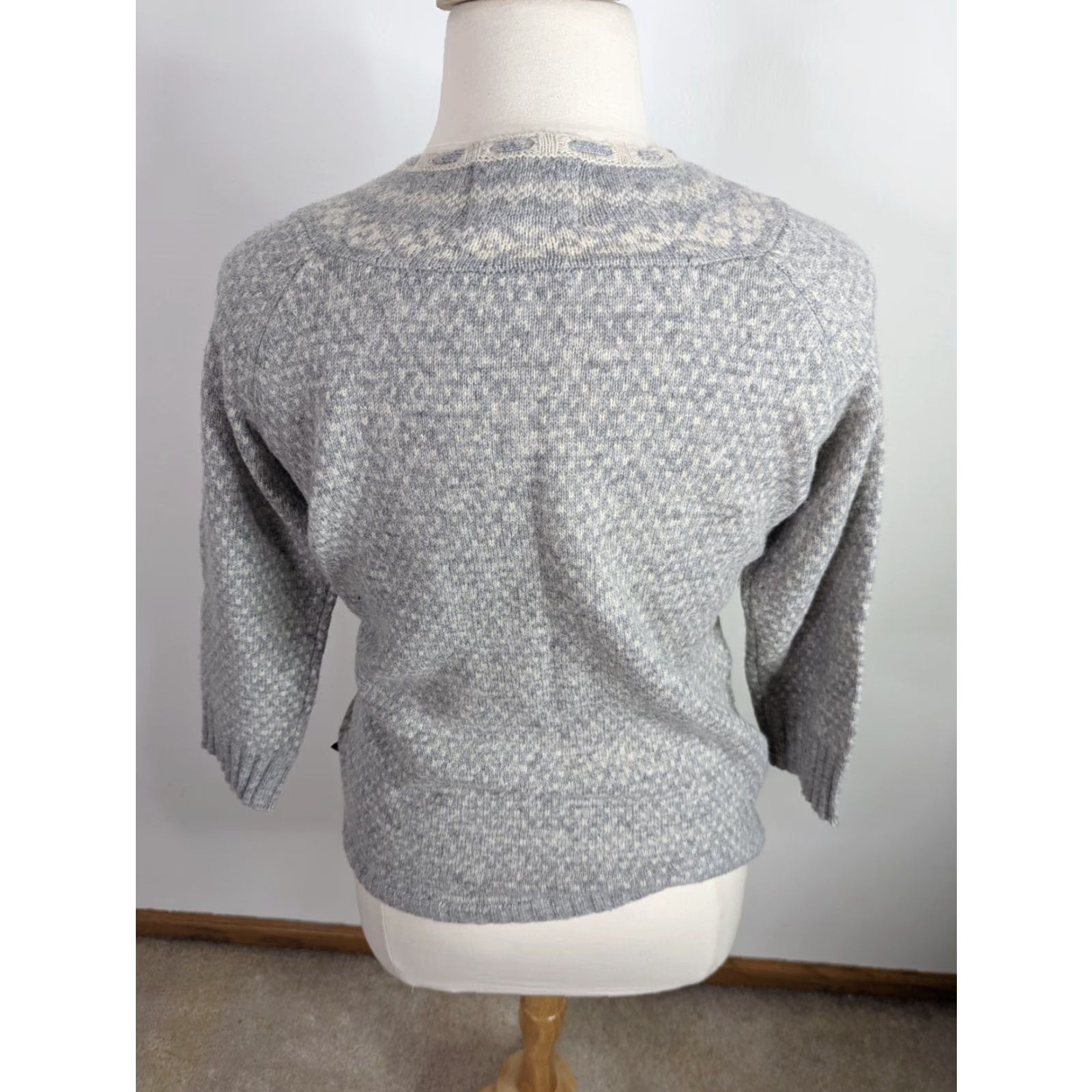 Vintage VINTAGE Woolrich Ski 3/4 Sleeve Sweater Women’s Size L Gray Wool Blend Pullover Womens Ski 25 21 Size L / US 10 / IT 46 - 3 Thumbnail