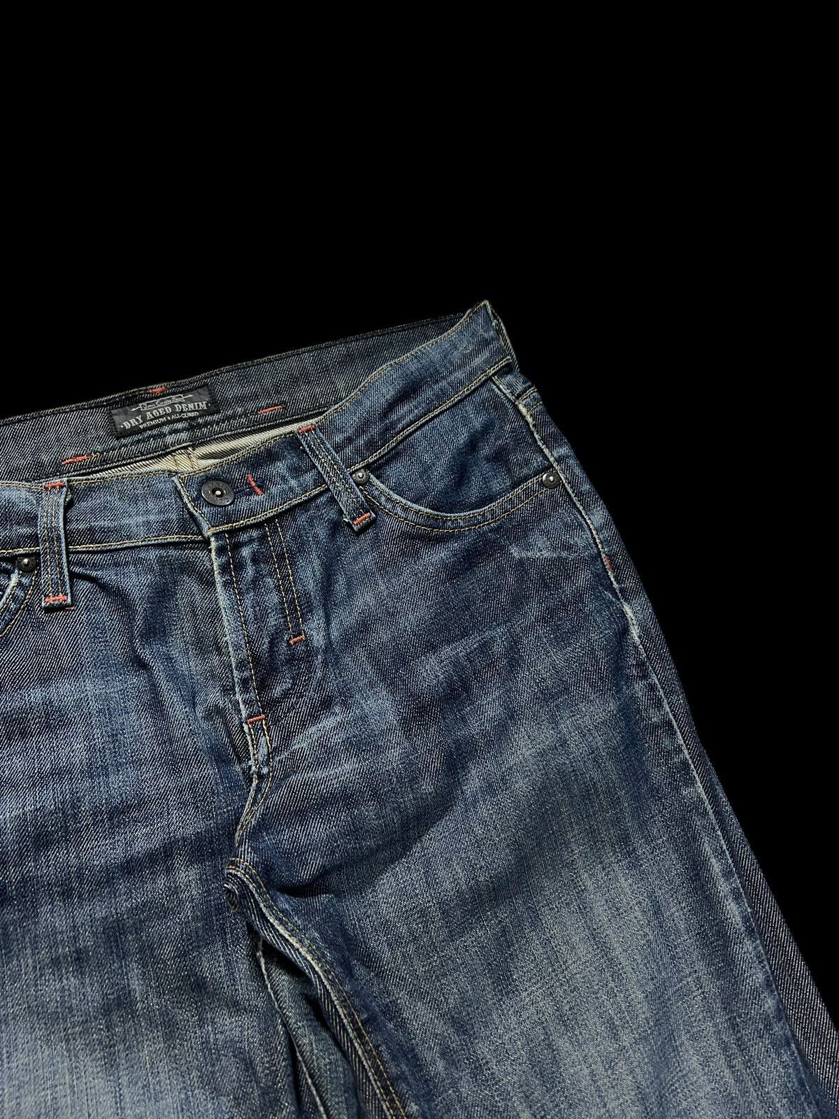 Japanese Brand × Vintage 💥Flare💥Vintage 90’s Style Dry Age Washed Jeans Size US 29 - 5 Thumbnail