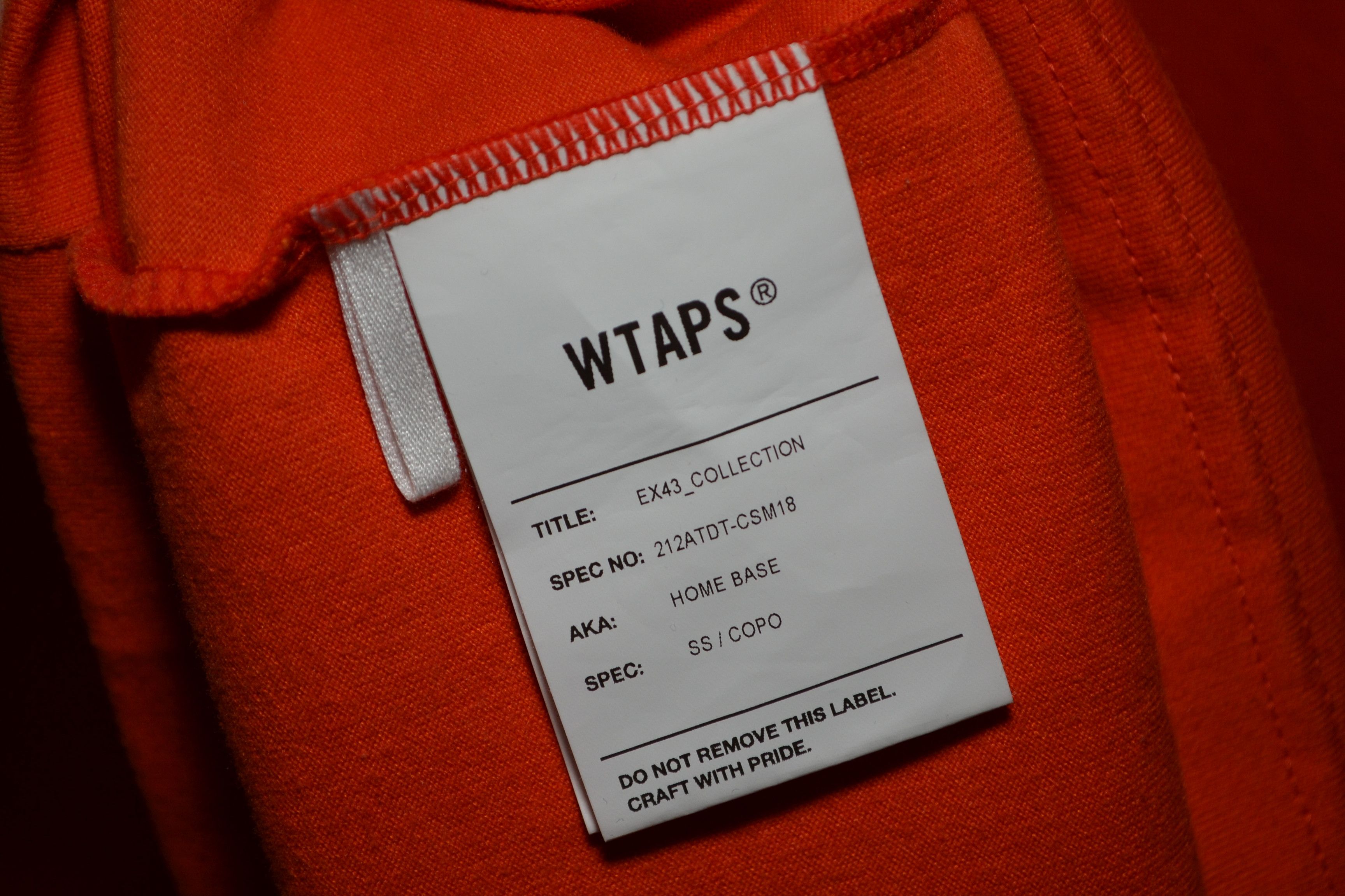 Wtaps WTAPS EX43_COLLECTION HOME BASE SS COPO T-shirt Size US XL / EU 56 / 4 - 9 Thumbnail